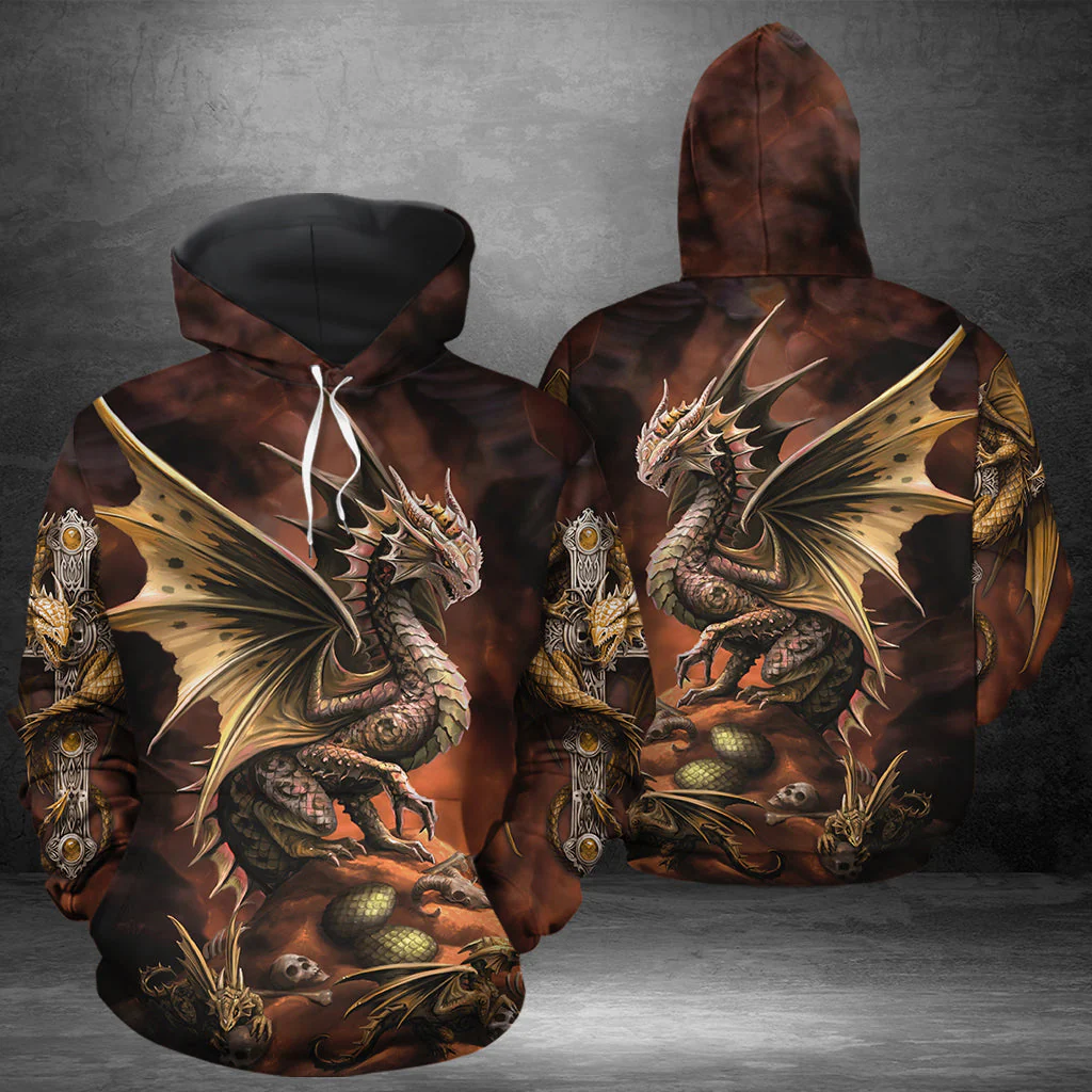 Age Of Dragons Pullover Premium Hoodie, Perfect Outfit For Men And Women On Christmas New Year Autumn Winter - Image 2