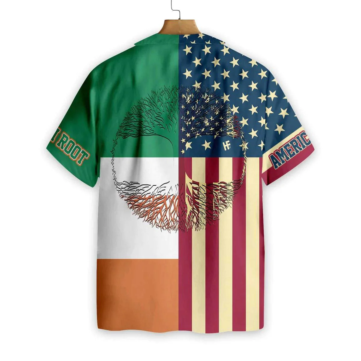 American And Ireland Hawaiian Shirts, US Flag Hawaiian Shirt - Perfect Gift For Lover, Friend, Family - Image 3