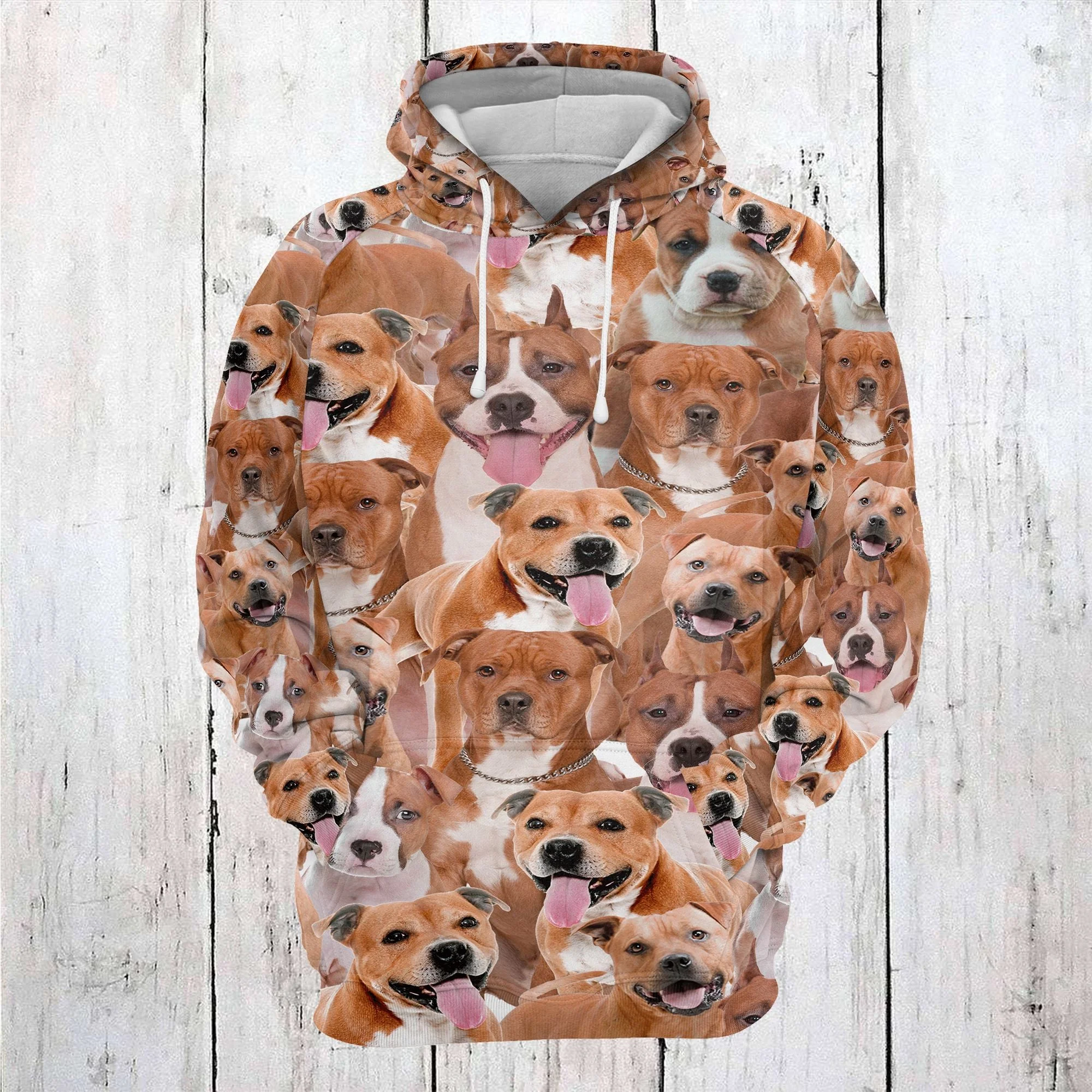 American Staffordshire Terrier Pullover Premium Hoodie, Perfect Outfit For Men And Women On Christmas New Year Autumn Winter - Image 2