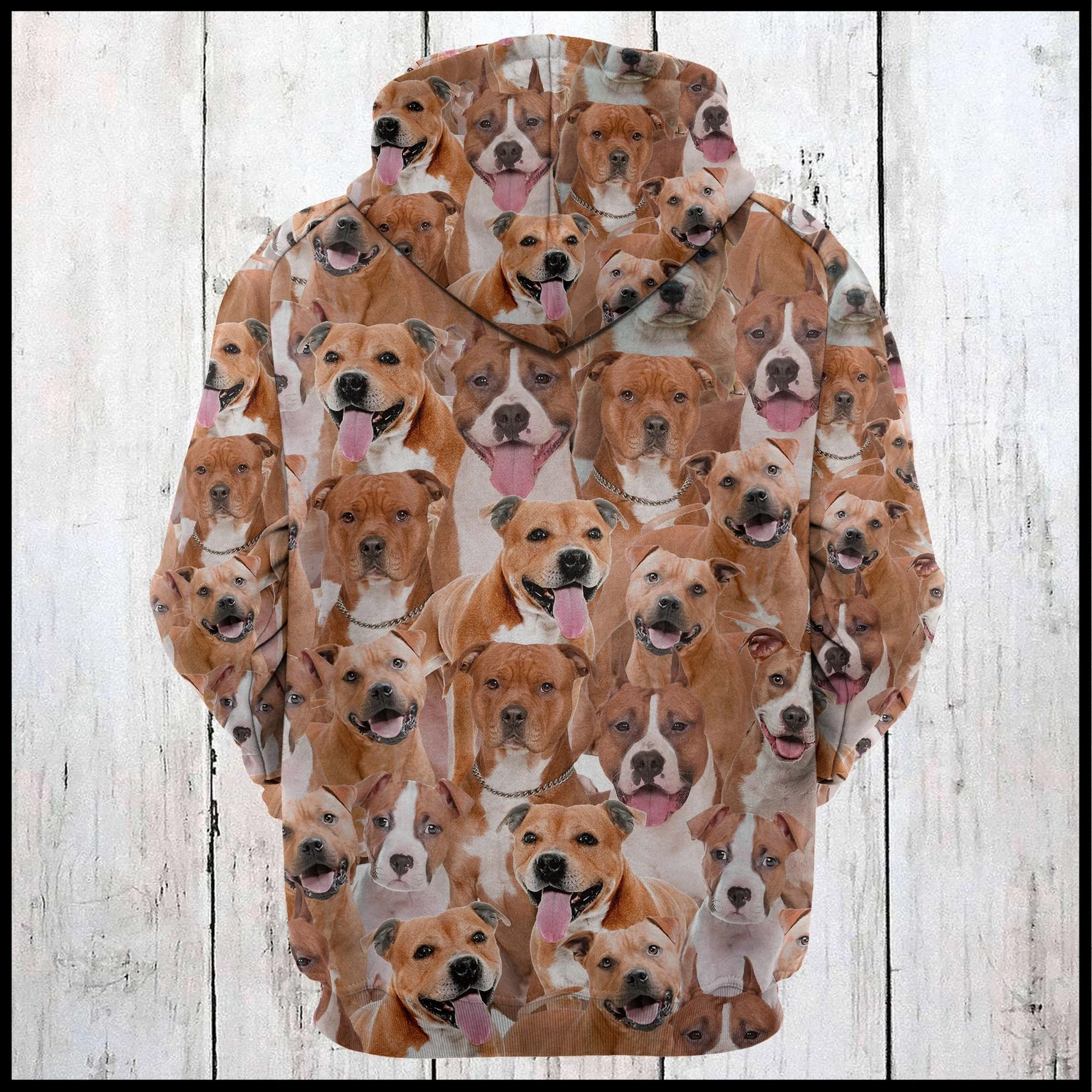 American Staffordshire Terrier Pullover Premium Hoodie, Perfect Outfit For Men And Women On Christmas New Year Autumn Winter - Image 3