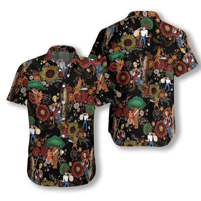 Arborist Hawaiian Shirt, Arborist Tropical Floral Aloha Shirt For Men - Gift For Arborist, Husband, Boyfriend, Family, Friends