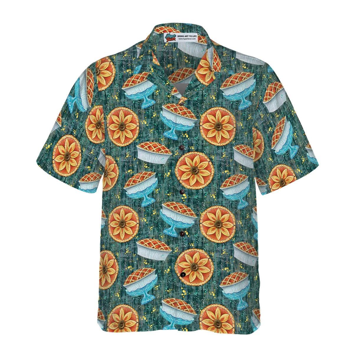 Autumn Hawaiian Shirt - Thanksgiving Autumn Pie Hawaiian Shirt - Perfect Gift For Friend, Family - Image 4