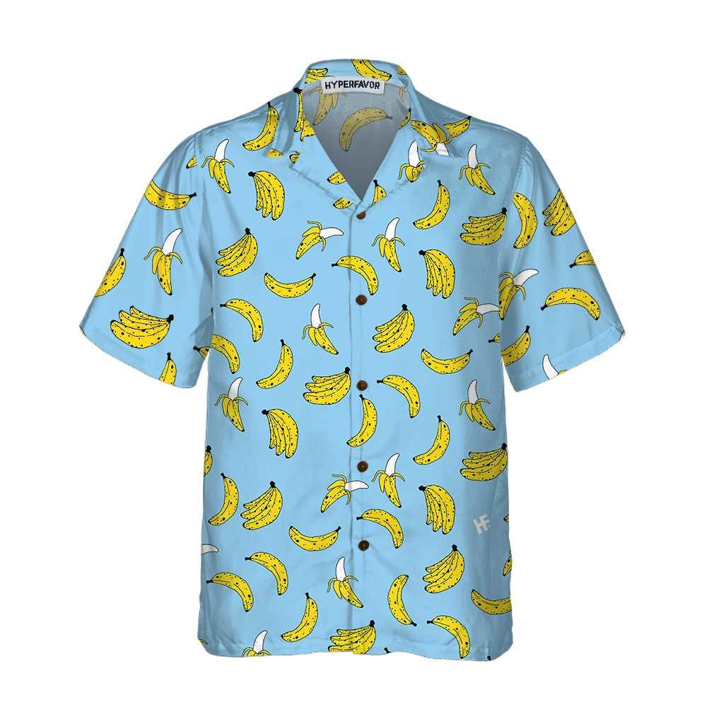 Banana Seamless Pattern Hawaiian Shirt For Summer, Funny Banana Hawaiian Shirt For Men - Best Gift For Friend, Family, Team - Image 3