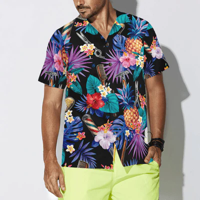 Barber Hawaiian Shirt, Barber Tools & The Tropical Leaves Aloha Shirt For Men - Perfect Gift For Baber, Friend, Family - Image 4