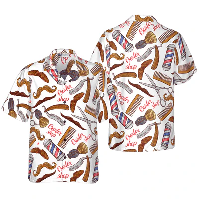 Barber Hawaiian Shirt, Barber's Life Aloha Shirt For Men - Perfect Gift For Barber, Husband, Boyfriend, Friend, Family