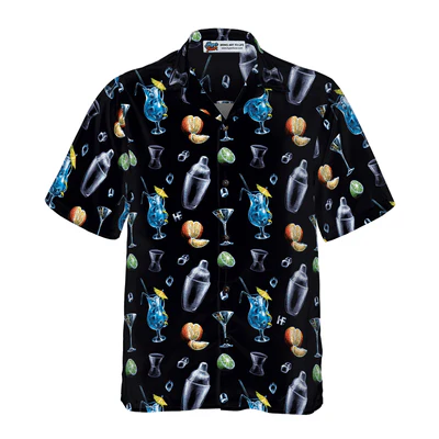 Bartender Hawaiian Shirt, Bartender Cocktail Party Aloha Shirt For Men - Perfect Gift For Bartender, Husband, Boyfriend, Family, Friends - Image 3