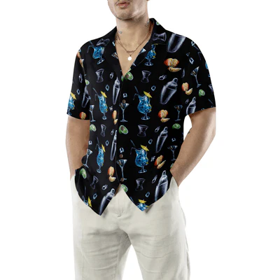 Bartender Hawaiian Shirt, Bartender Cocktail Party Aloha Shirt For Men - Perfect Gift For Bartender, Husband, Boyfriend, Family, Friends - Image 5