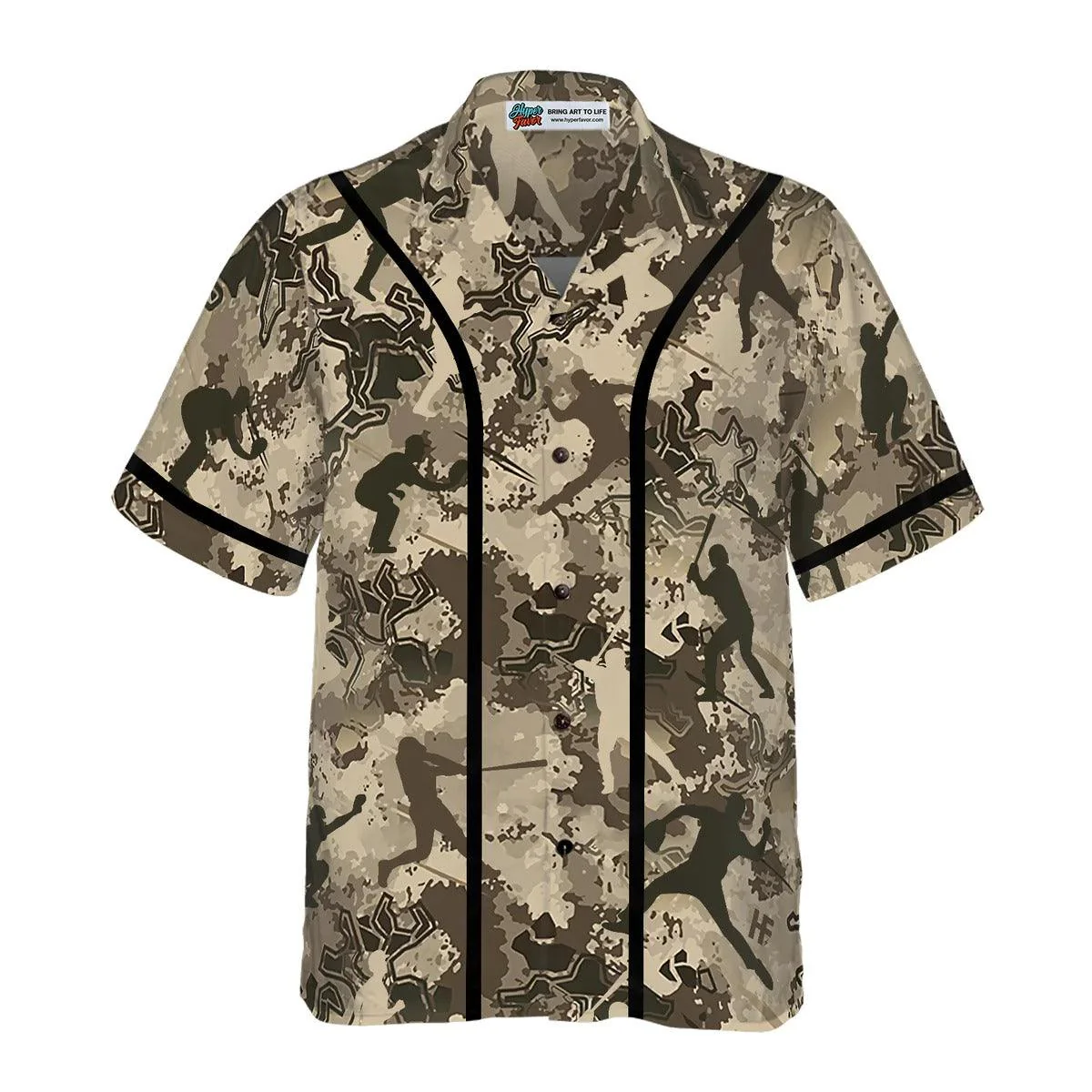 Baseball Aloha Hawaiian Shirt, Baseball Camo Pattern Aloha Shirt, Baseball Hawaiian Shirt For Summer - Perfect Gift For Men, Women, Baseball Lover - Image 2