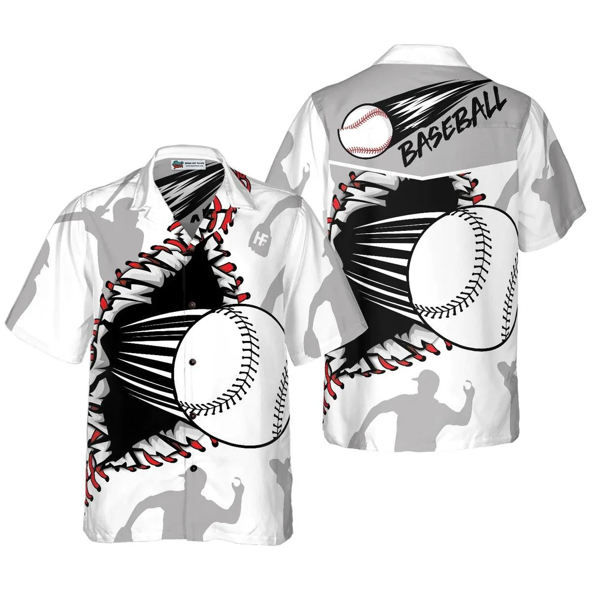 Baseball Aloha Hawaiian Shirt, Baseball Wear Out Pattern Hawaiian Shirt For Summer, Baseball Aloha Shirt - Perfect Gift For Men, Women, Friend, Family