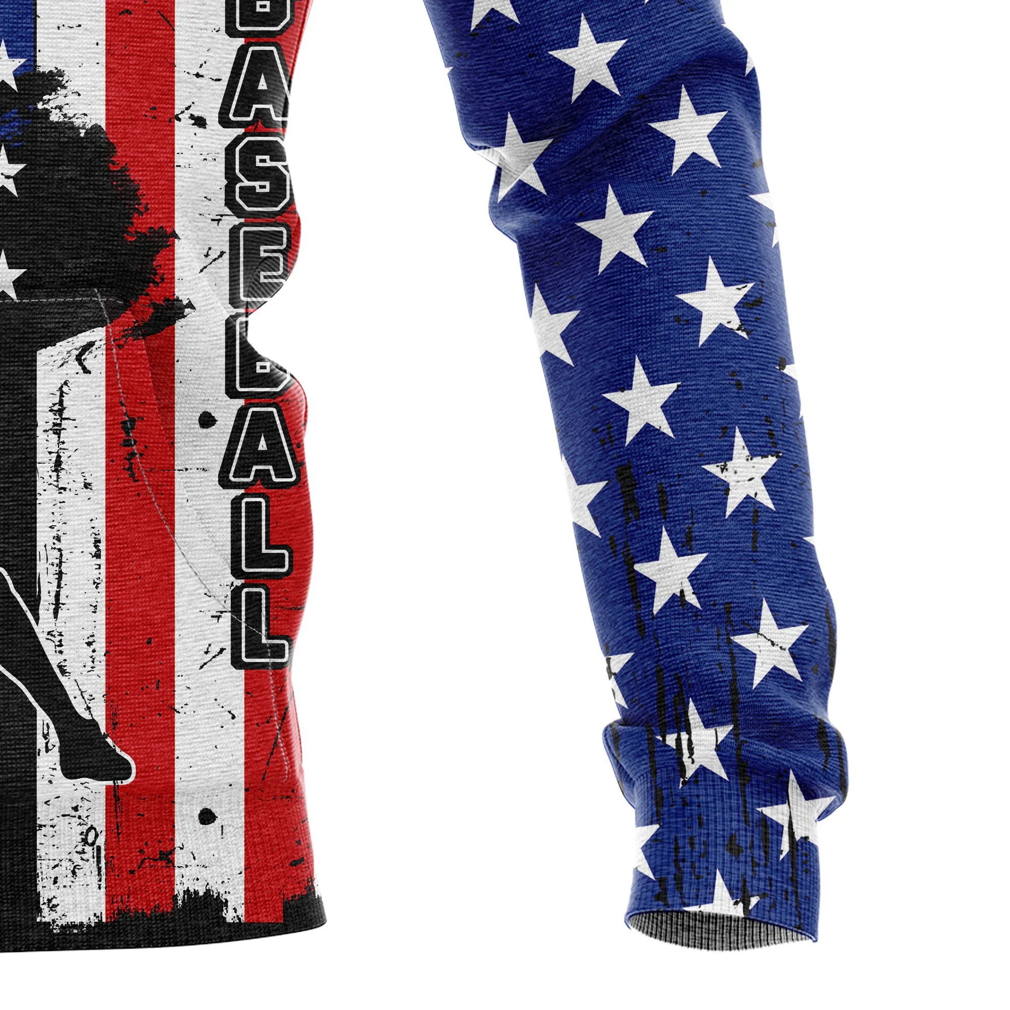 Baseball American Flag Patriotic Pullover Premium Hoodie, Perfect Outfit For Men And Women On Christmas New Year Autumn Winter - Image 4