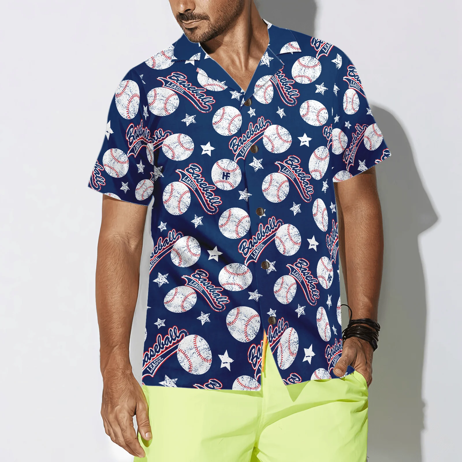 Baseball Balls Star Aloha Hawaiian Shirt For Summer, Colorful Shirt For Men Women, Perfect Gift For Friend, Team, Family, Baseball Lovers - Image 4
