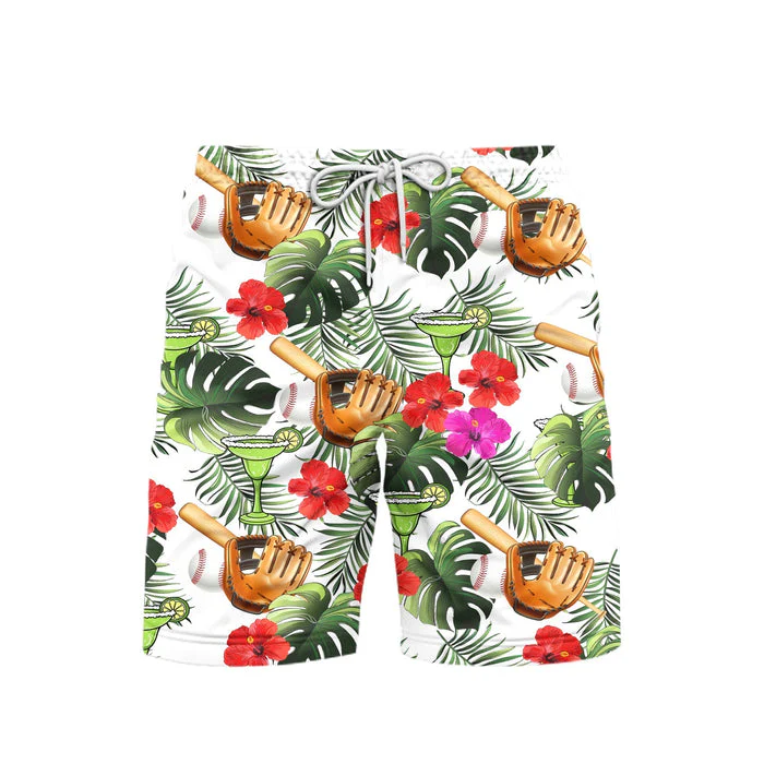 Baseball Hawaiian Shirt, Baseball And Margarita Tropical Hawaiian Shirt For Men & Woman, Perfect Gift For Baseball Lovers - Image 3