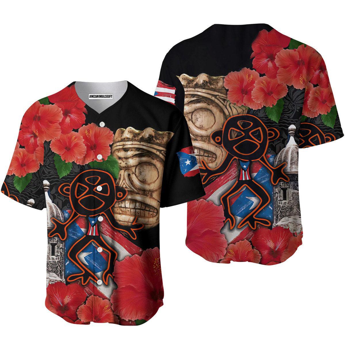 Baseball Jerseys, Puerto Rico Sol Taino With Maga Flower Baseball Jerseys For Men And Women - Perfect Gift For Friend, Family - Image 2