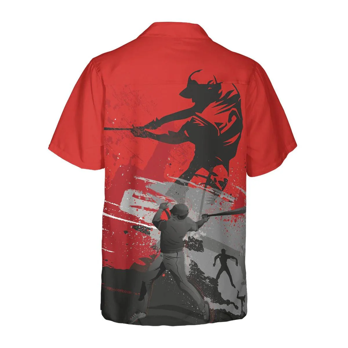 Baseball Hawaiian Shirt - Red Is The New Black Baseball Hawaiian Shirt - Perfect Gift For Lover, Friend, Family - Image 3
