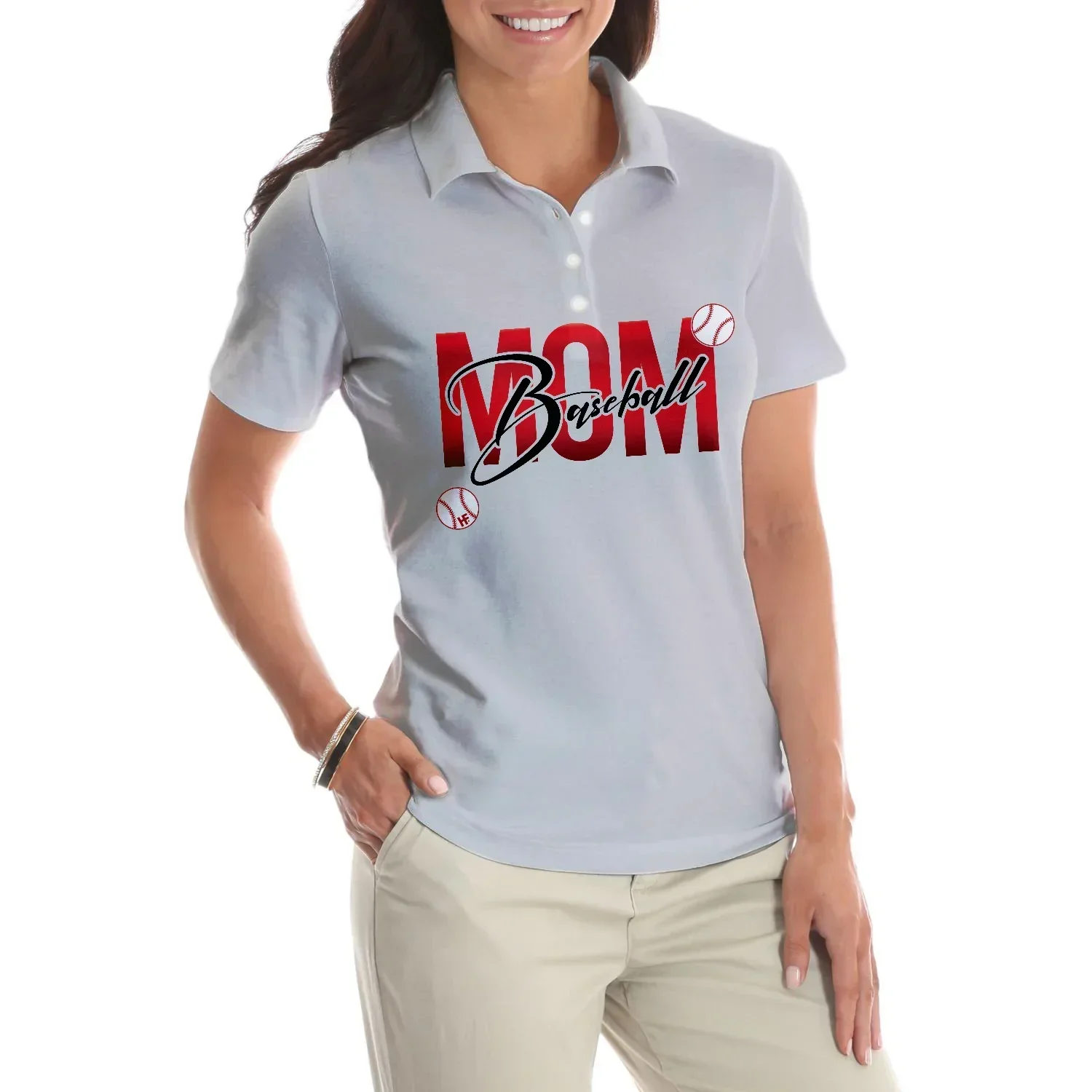 Baseball Women Polo Shirt - Live Life By The Seams Women Polo Shirts - Cool Best Gift For Ladies, Female, Girls, Baseball Lovers - Image 6