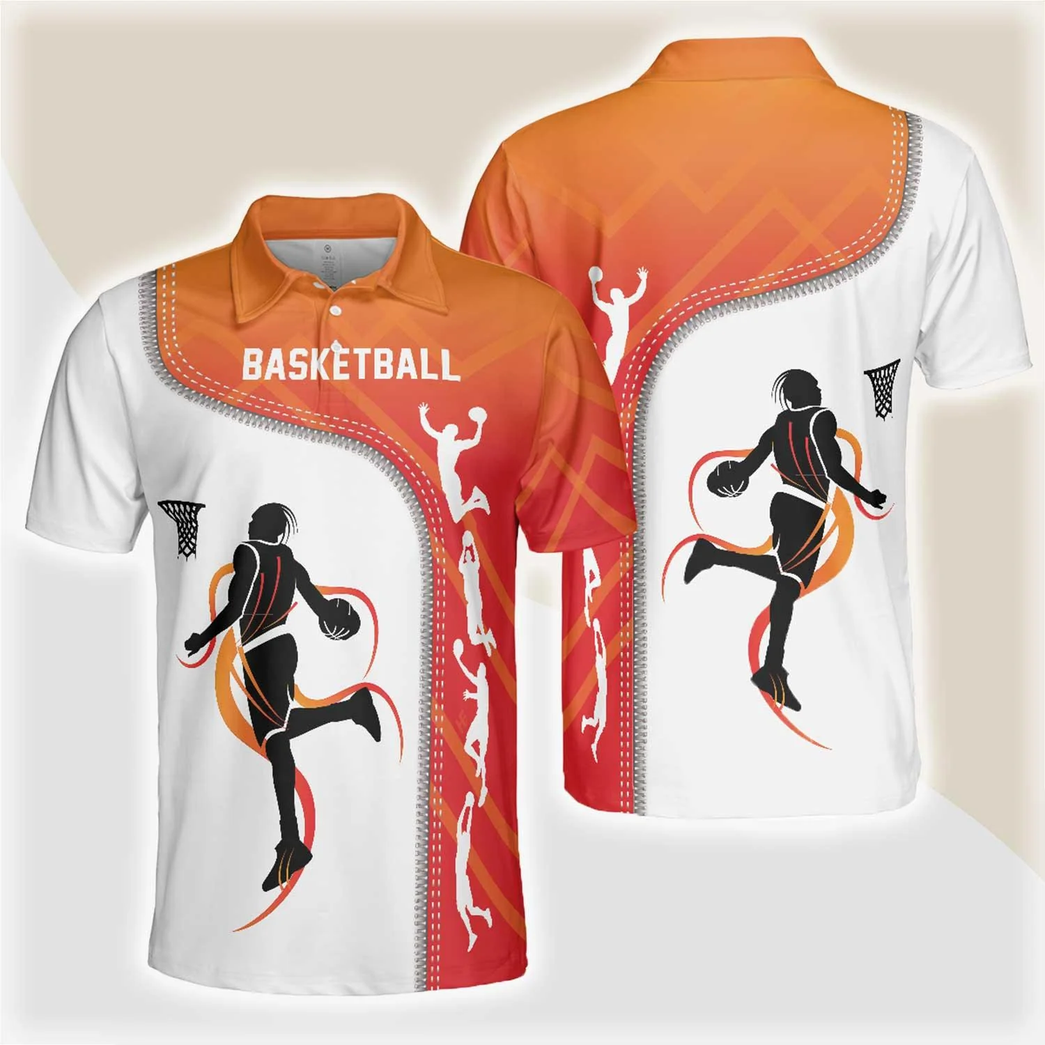 Basketball Men Polo Shirt, Basketball Is Life, White Basketball Themed Shirt For Adults - Gift For Men, Basketball Lovers, Basketball Players