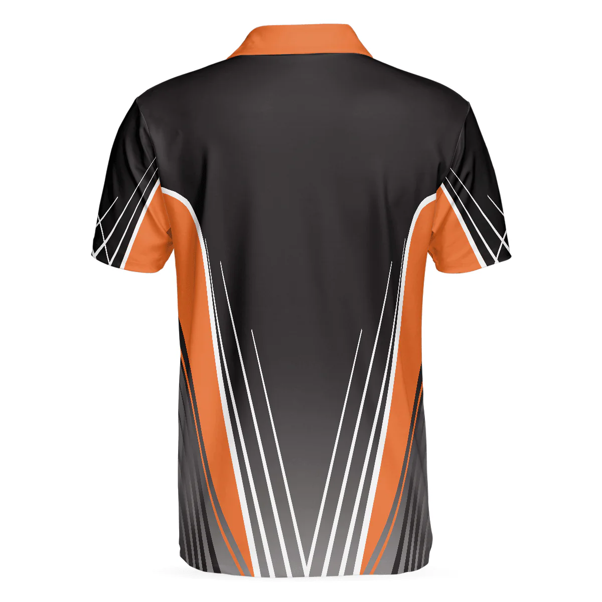 Basketball Men Polo Shirt, Basketball Players, Eat Sleep Basketball Repeat, Black And Orange Basketball Shirt For Men, Gift For Basketball Lovers - Image 3