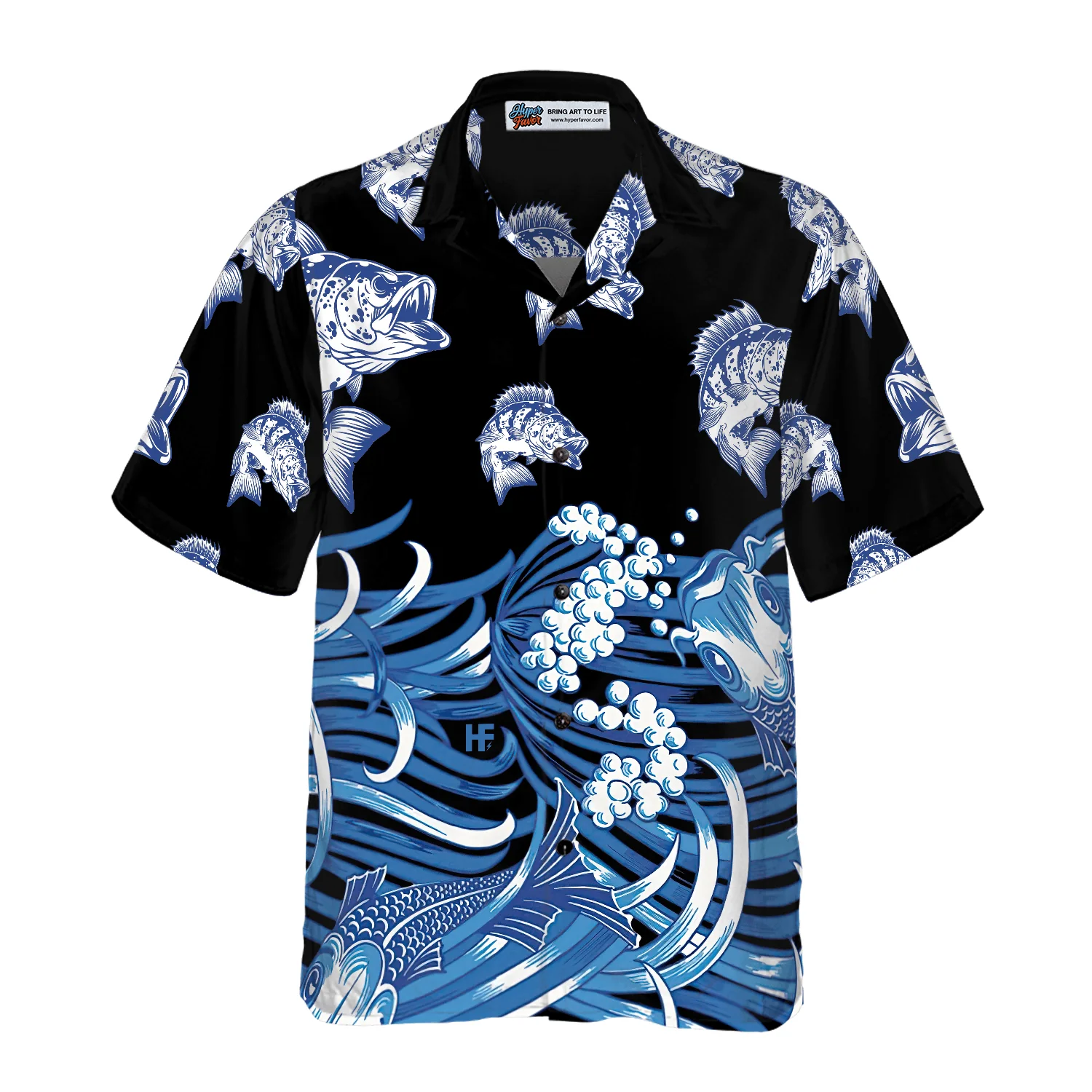 Bass Fish Hawaiian Shirt, Colorful Summer Aloha Shirt For Men Women, Perfect Gift For Friend, Family, Husband, Wife, Boyfriend, Girlfriend - Image 3