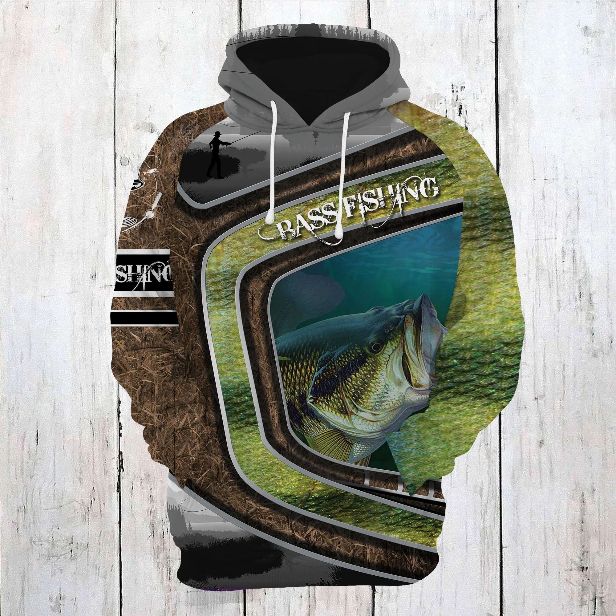 Bass Fishing Pullover Premium Hoodie, Perfect Outfit For Men And Women On Christmas New Year Autumn Winter - Image 2