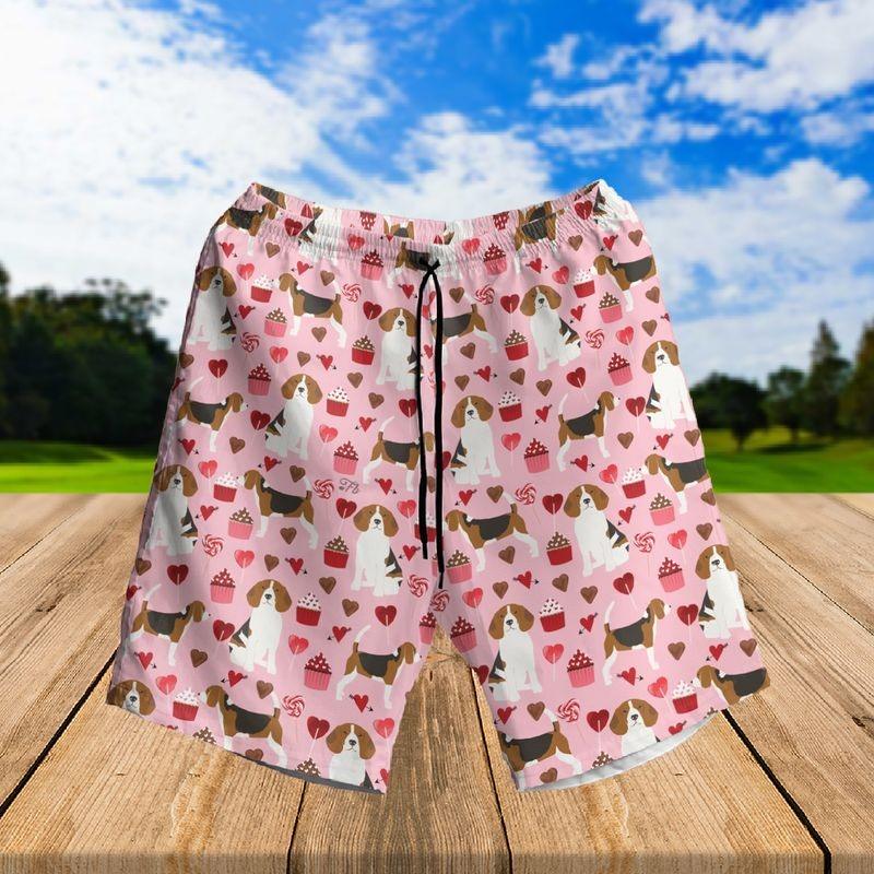 Beagle Aloha Hawaiian Shirt - Cartoon Beagle Pattern Hawaiian Shirt, Valentine Beagle Valentine Hawaiian Shirt For Men & Women, Beagle Lover - Image 2