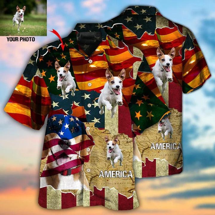 Beagle Custom Aloha Hawaii Shirt - Beagle America Sunset Style Custom Photo Personalized Hawaiian Shirt For Summer - Perfect Gift For Dog Lovers, Friend, Family