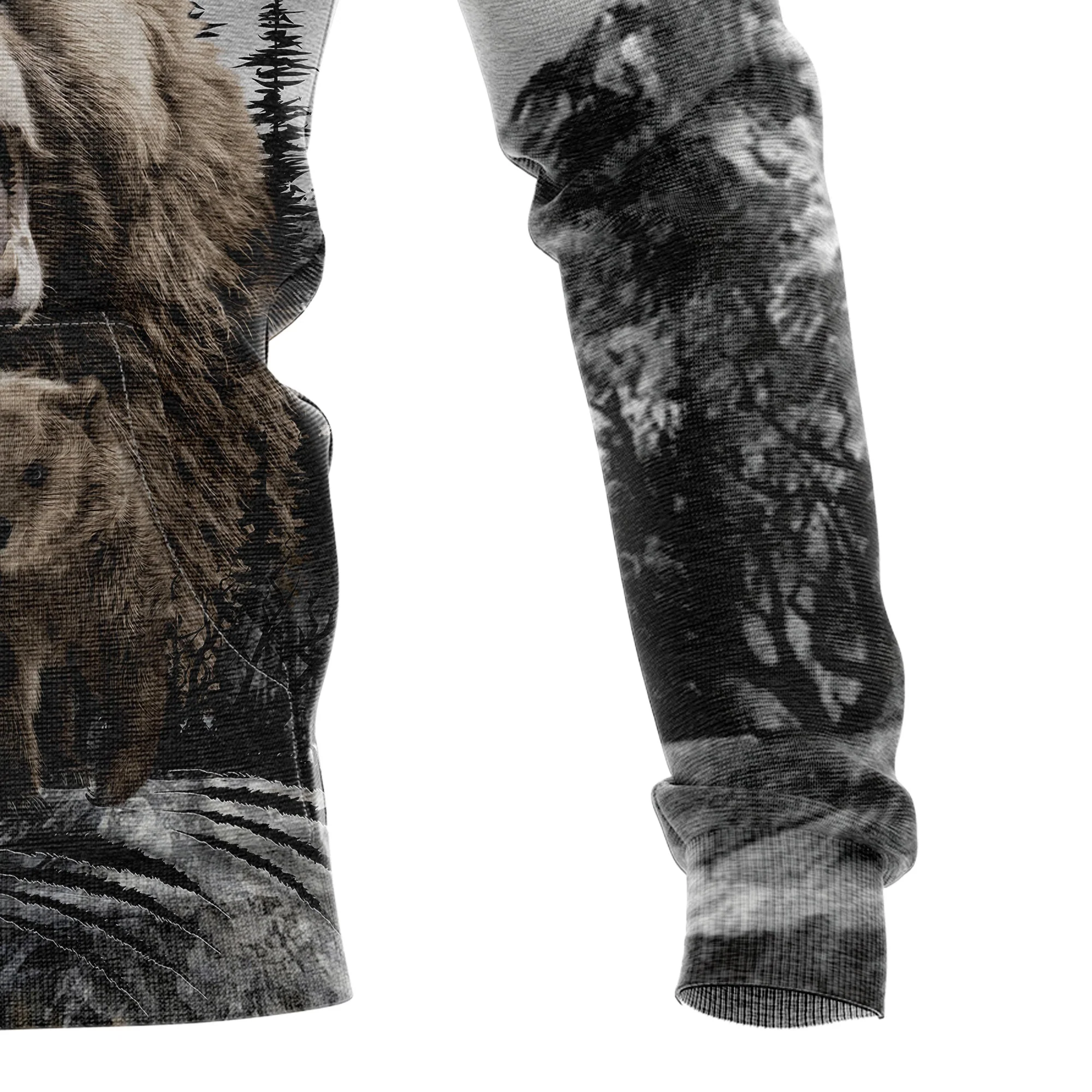 Bear Scratch Pullover Premium Hoodie , Perfect Outfit For Men And Women On Christmas New Year Autumn Winter - Image 4