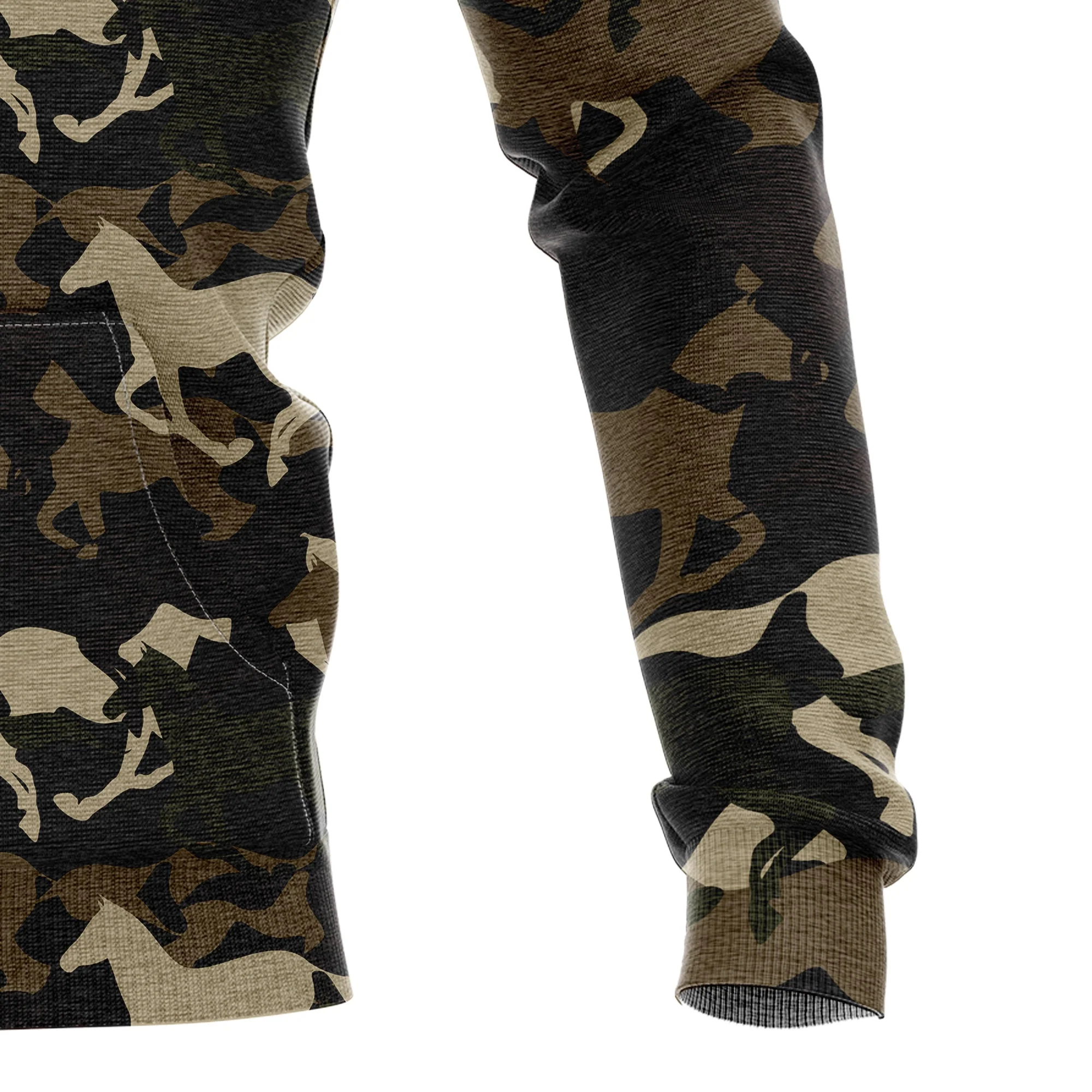 Beautiful Camouflage Horse Pullover Premium Hoodie , Perfect Outfit For Men And Women On Christmas New Year Autumn Winter - Image 4