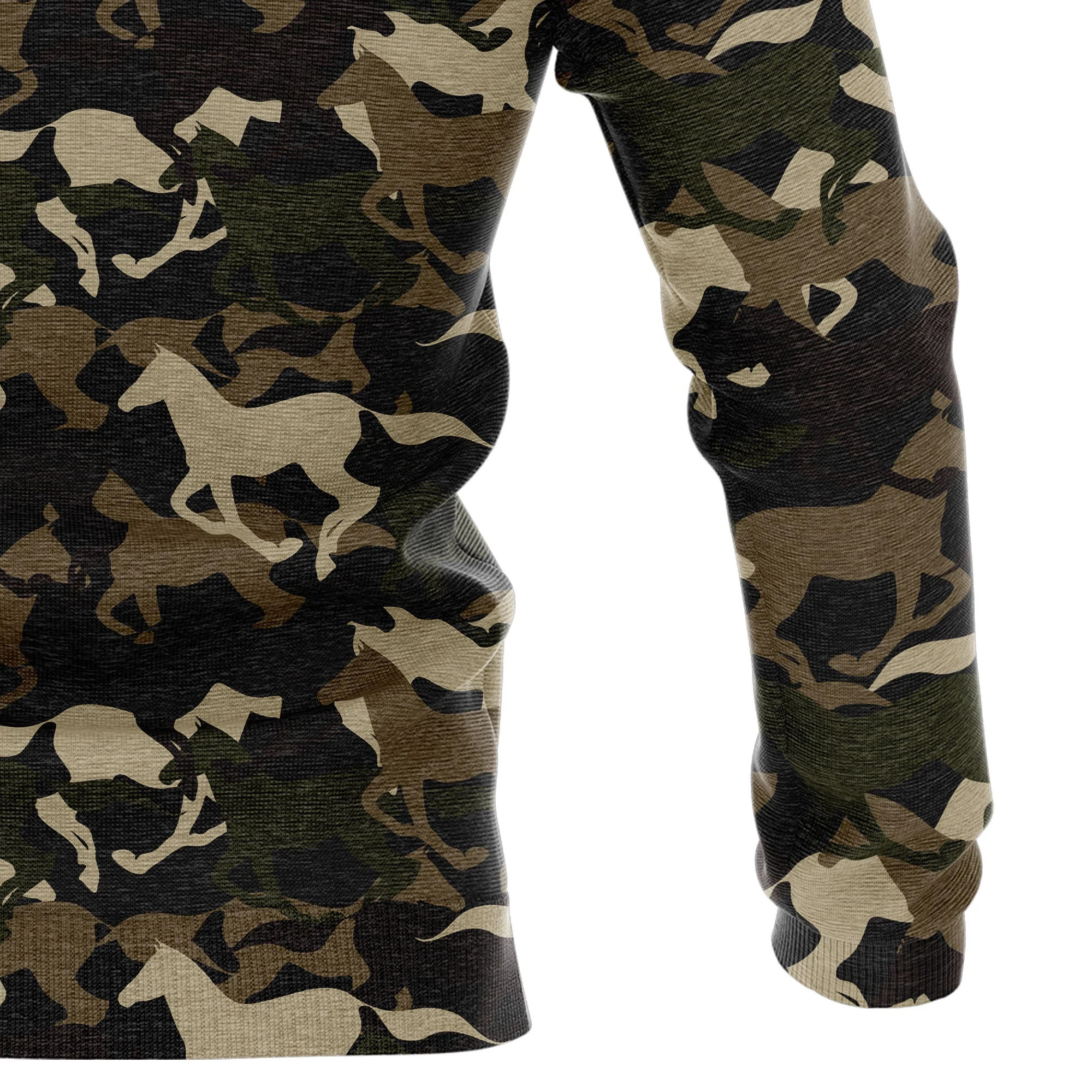 Beautiful Camouflage Horse Pullover Premium Hoodie , Perfect Outfit For Men And Women On Christmas New Year Autumn Winter - Image 8