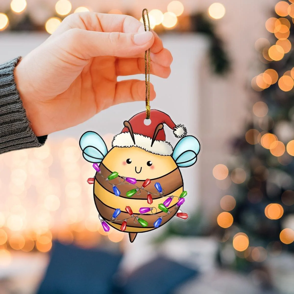 Bee Mica ornament