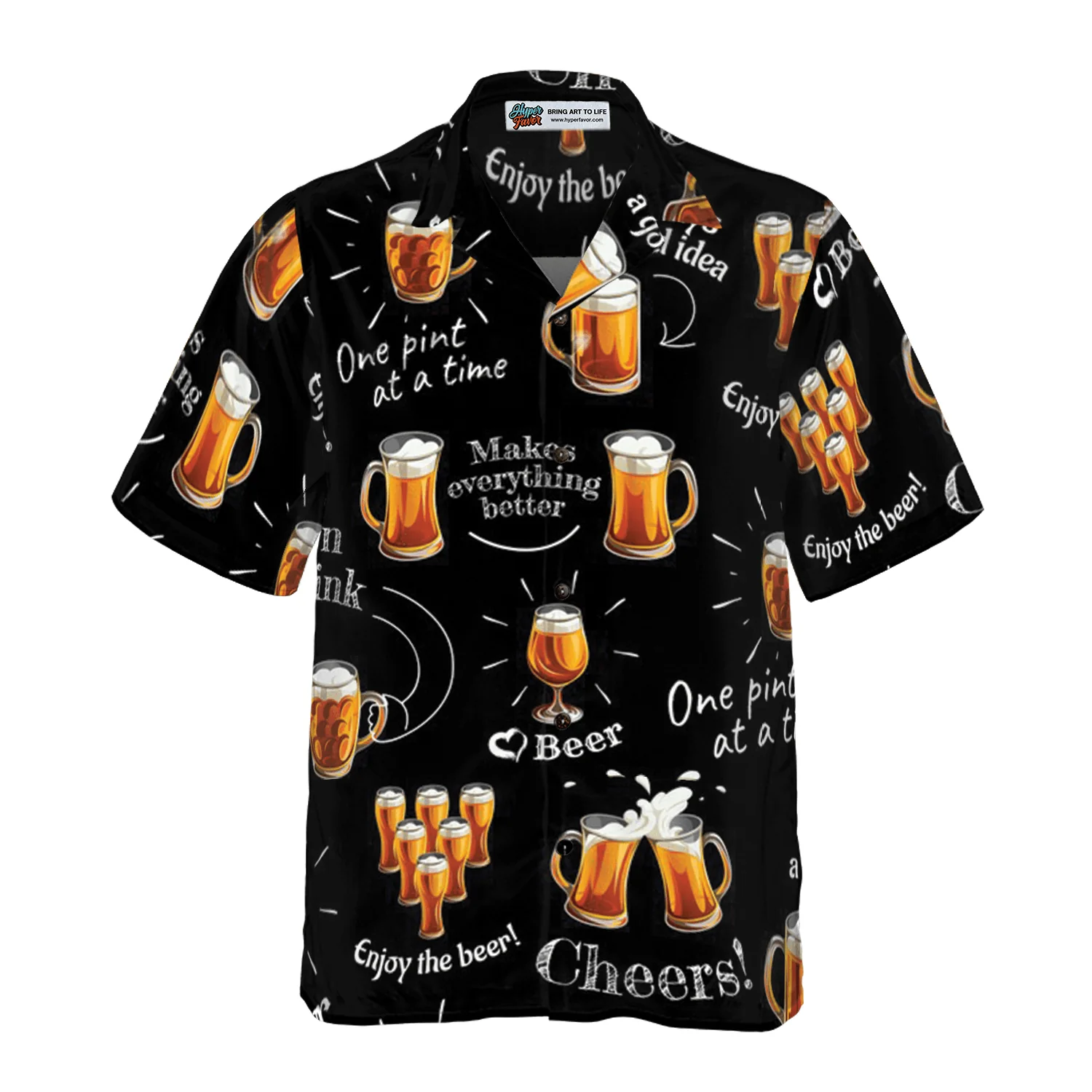 Beer Hawaiian Shirt, Beer Born To Drink, Colorful Summer Aloha Shirt For Men Women, Perfect Gift For Friend, Family, Husband, Wife, Boyfriend, Girlfriend - Image 3