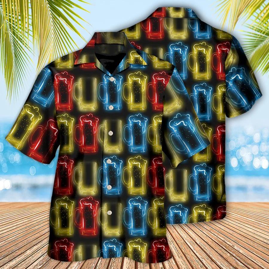 Beer Hawaiian Shirt, Beer Magic Water For Fun People, Beer Neon Aloha Shirt For Men And Women - Perfect Gift For Beer Lovers