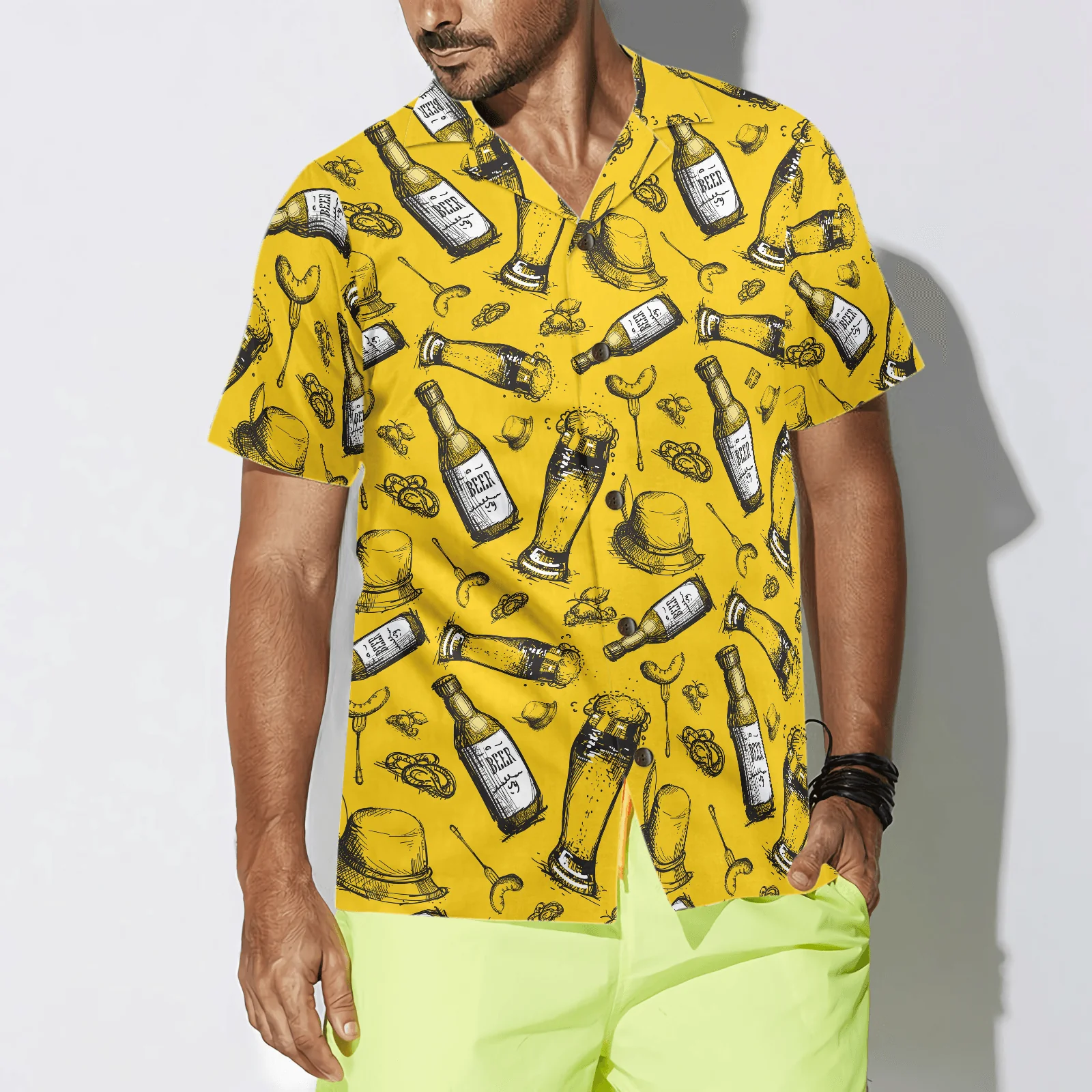 Beer Hawaiian Shirt, Colorful Summer Aloha Shirt For Men Women, Perfect Gift For Friend, Family, Husband, Wife, Boyfriend, Girlfriend - Image 3
