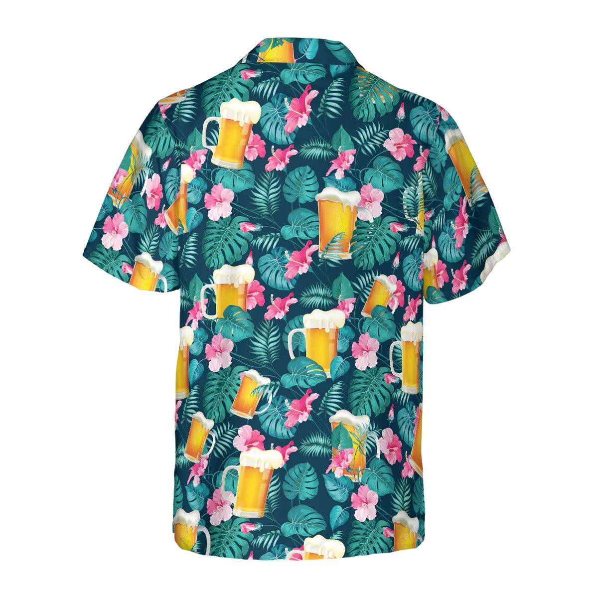 Beer Hawaiian Shirt - Drink Beer Alcohol Tropical Hawaiian Shirt, Beer Aloha Shirt, Tropical Hawaiian Shirt - Gift For Men Women, Friends, Family - Image 2