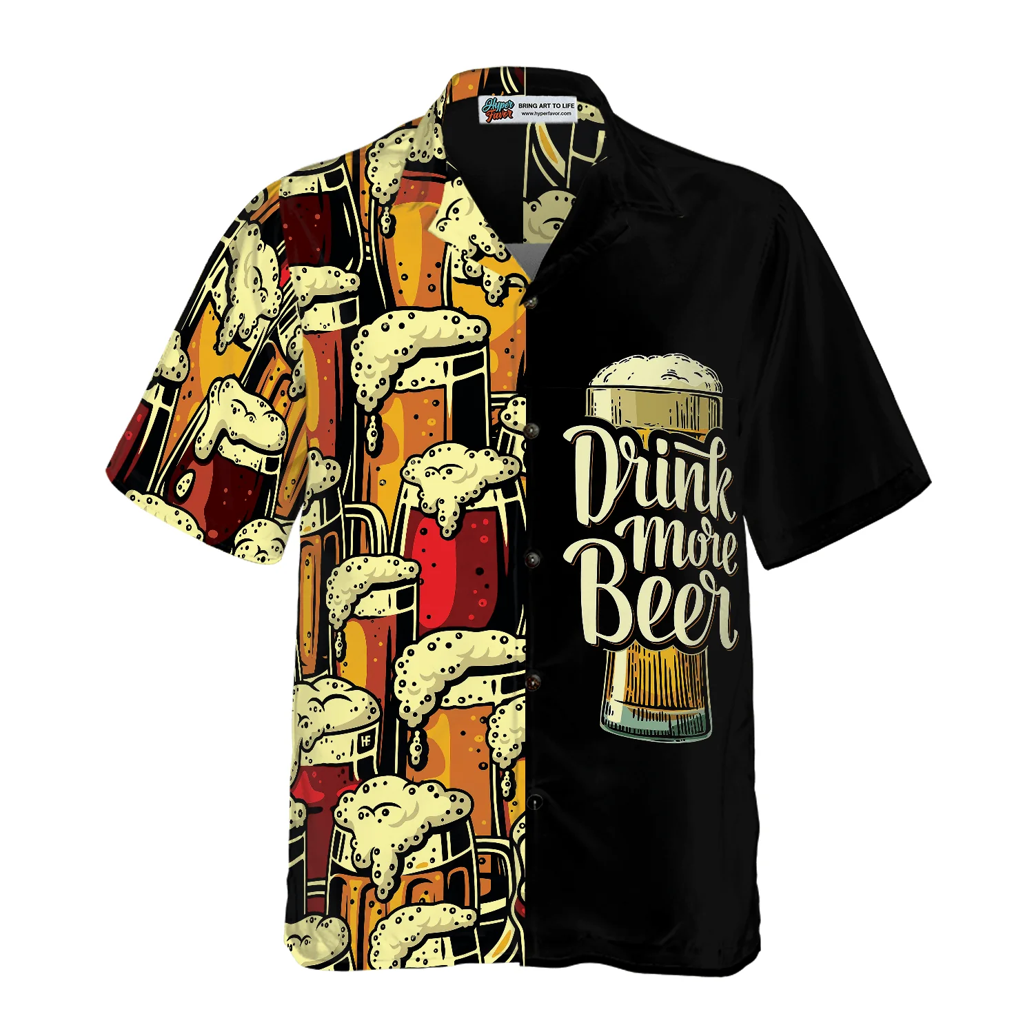 Beer Hawaiian Shirt, Drink More Beer, Colorful Summer Aloha Shirt For Men Women, Perfect Gift For Friend, Family, Husband, Wife, Beer Lovers - Image 3