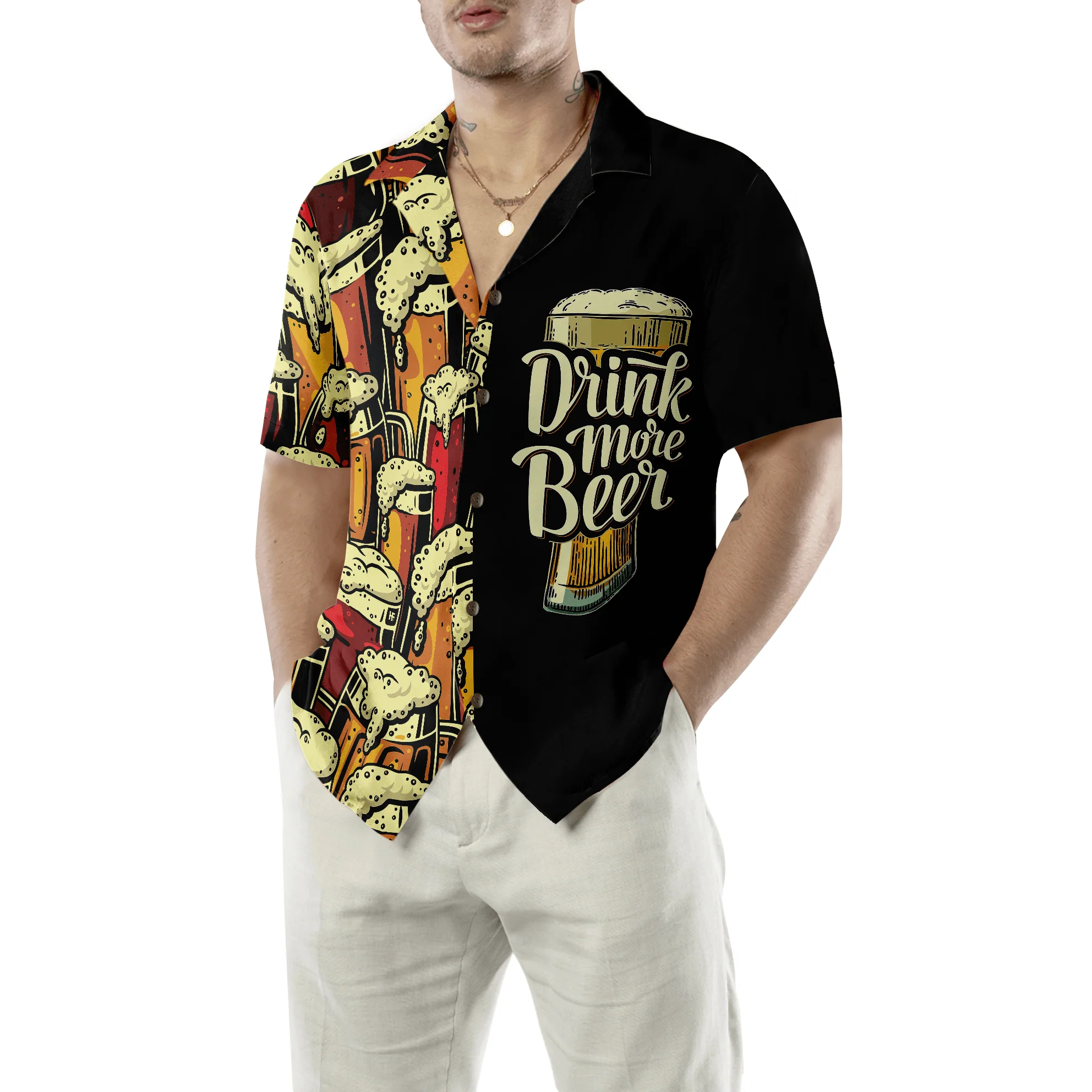 Beer Hawaiian Shirt, Drink More Beer, Colorful Summer Aloha Shirt For Men Women, Perfect Gift For Friend, Family, Husband, Wife, Beer Lovers - Image 5