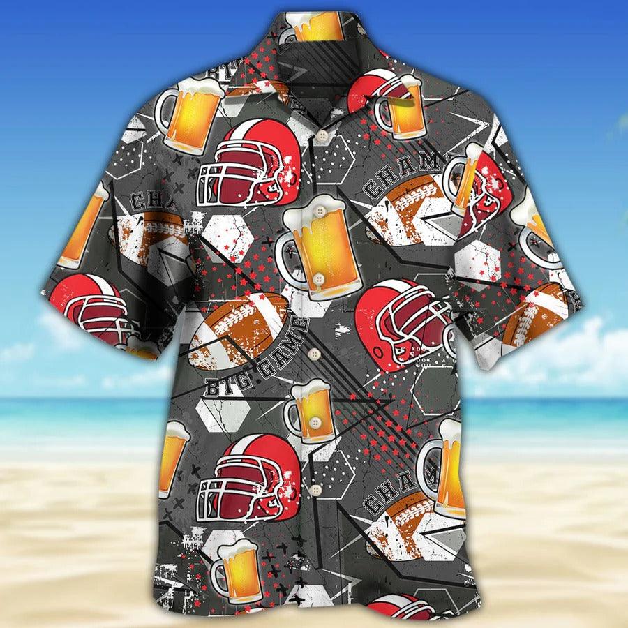 Beer Hawaiian Shirt, Rugby, I Like Beer And Rugby And Maybe 3 People Aloha Shirt For Men And Women - Perfect Gift For Beer Lovers, Rugby Lovers - Image 2