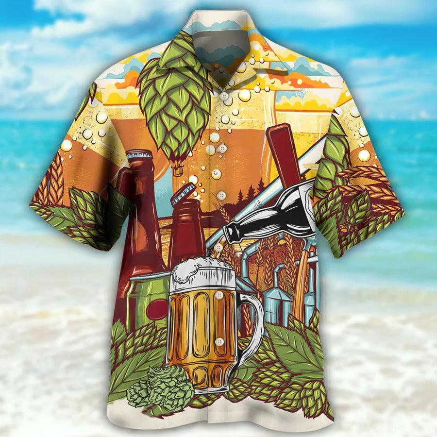 Beer Hawaiian Shirt, Tropical Summer, Let's Drink Beer Aloha Shirt For Men And Women - Perfect Gift For Beer Lovers, Summer - Image 2