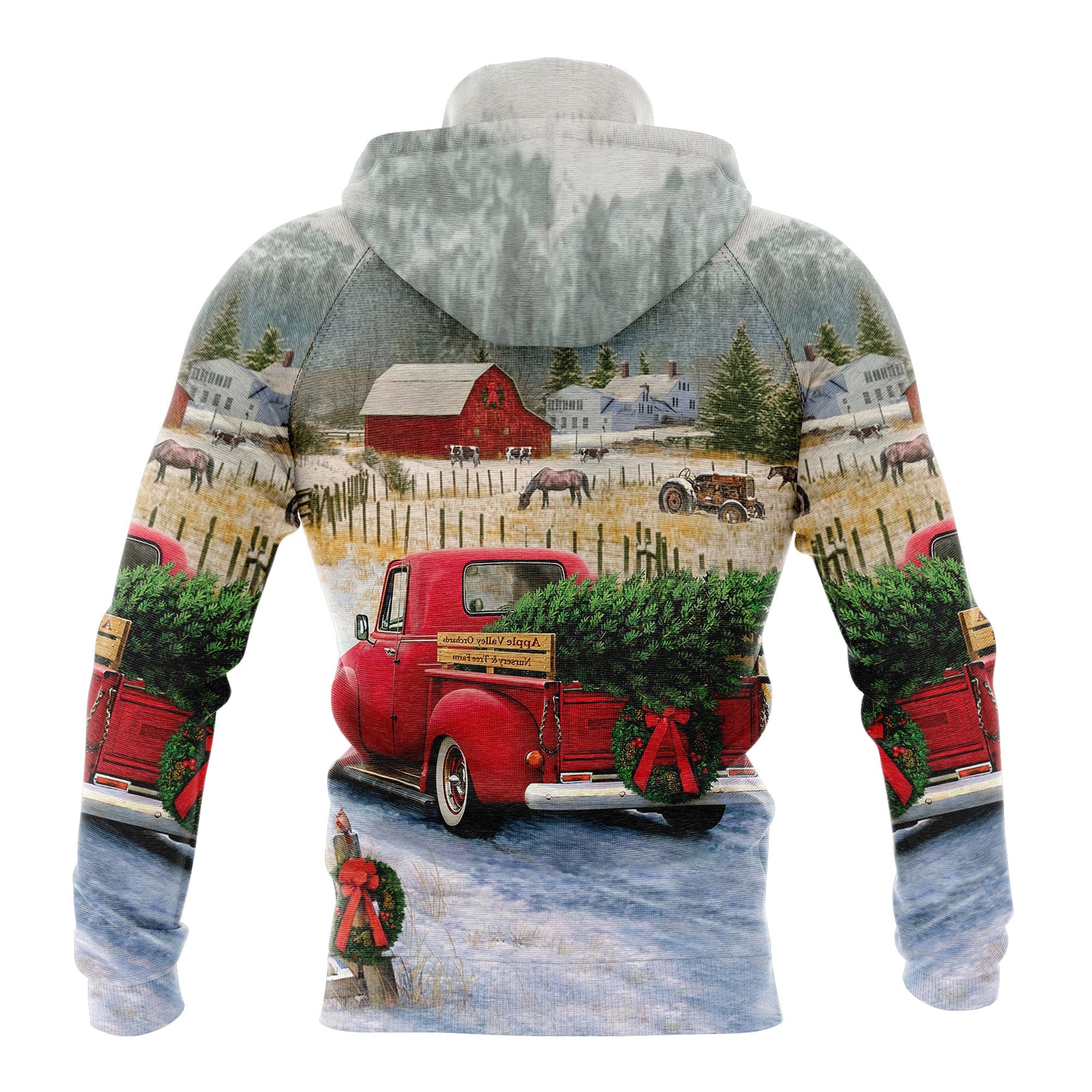 Bernese Mountain Dog Merry Christmas Pullover Premium Hoodie, Perfect Outfit For Men And Women On Christmas New Year Autumn Winter - Image 2