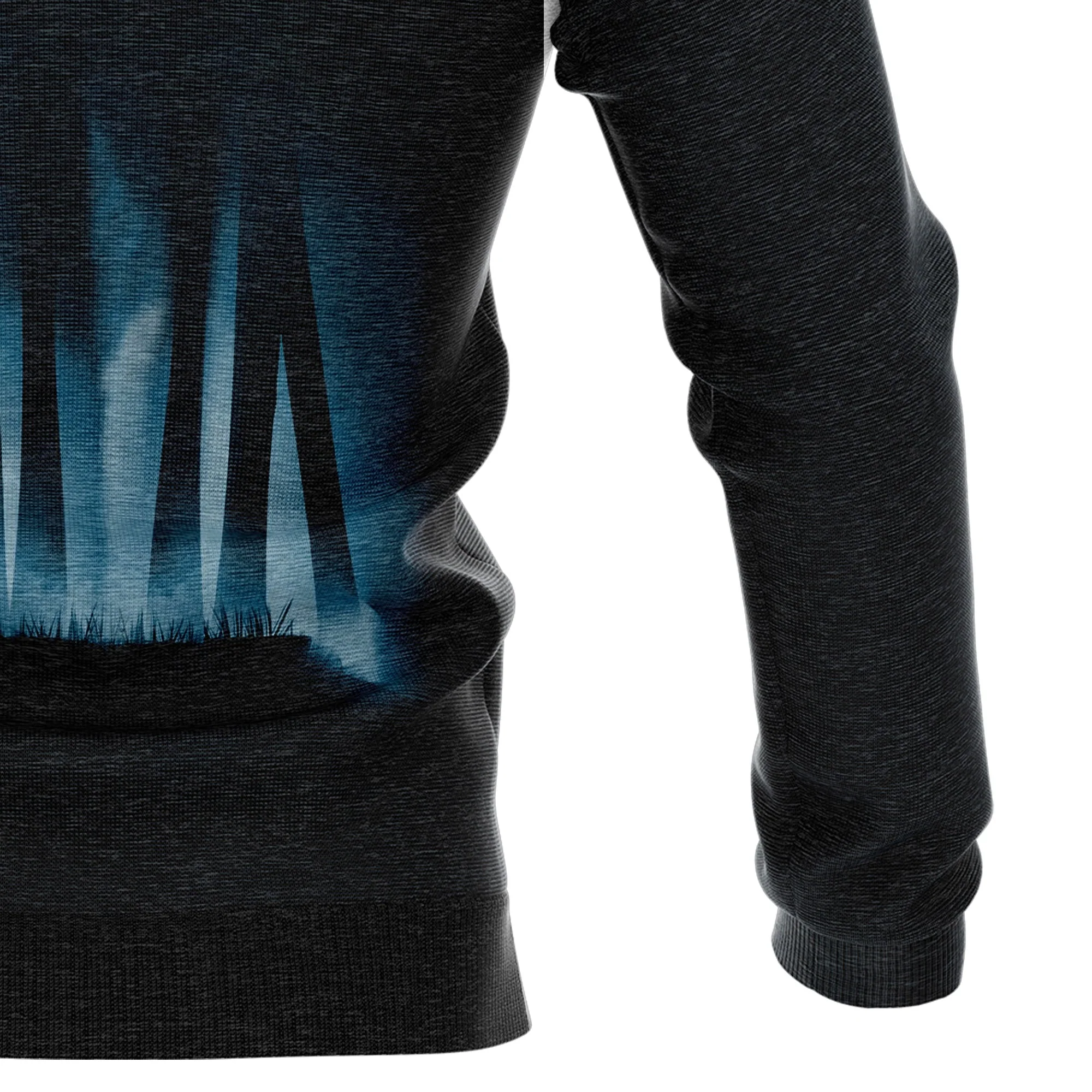 Bigfoot In The Dark Forest Pullover Premium Hoodie, Perfect Outfit For Men And Women On Christmas New Year Autumn Winter - Image 4
