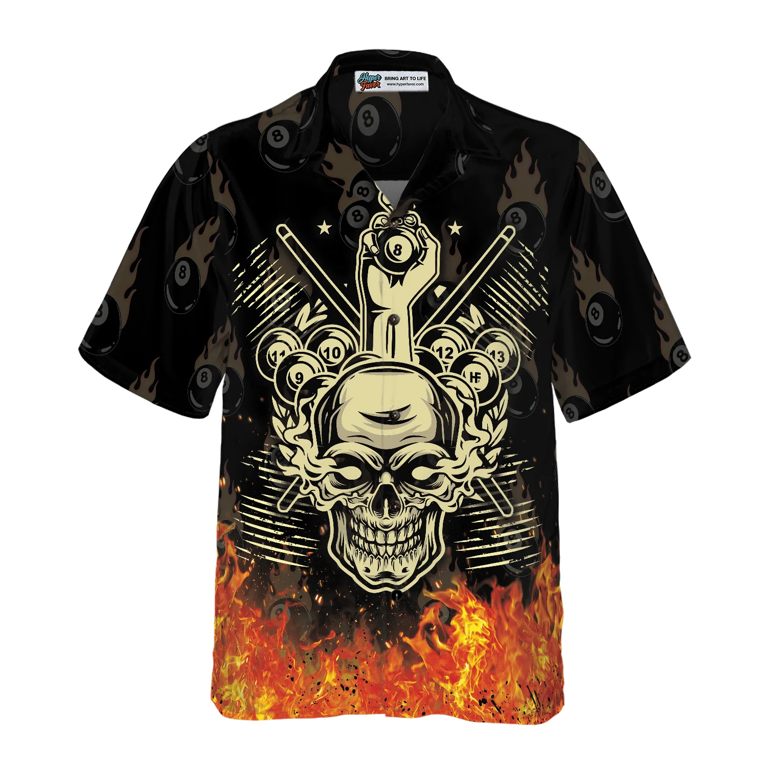 Billiard Hawaiian Shirt, I'm Here To Break Your Balls Aloha Hawaiian Shirt For Summer, Colorful Hawaiian Shirt For Men Women, Friend, Team, Billiard Lovers - Image 3