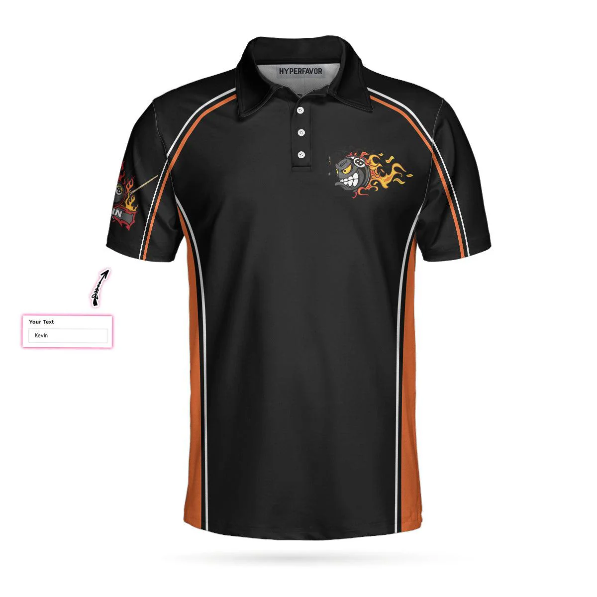 Billiards Customized Men Polo Shirt, Personalized Billiards Shirt, I'm Here To Break Your Balls Men Polo Shirt, Best Gift  For Men - Image 3