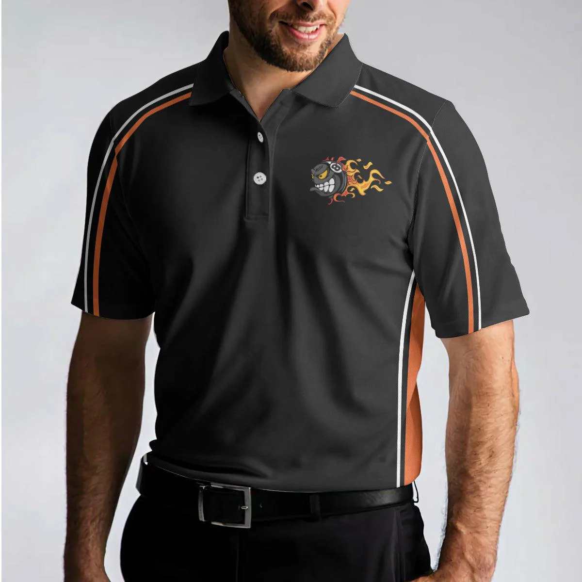 Billiards Customized Men Polo Shirt, Personalized Billiards Shirt, I'm Here To Break Your Balls Men Polo Shirt, Best Gift  For Men - Image 4