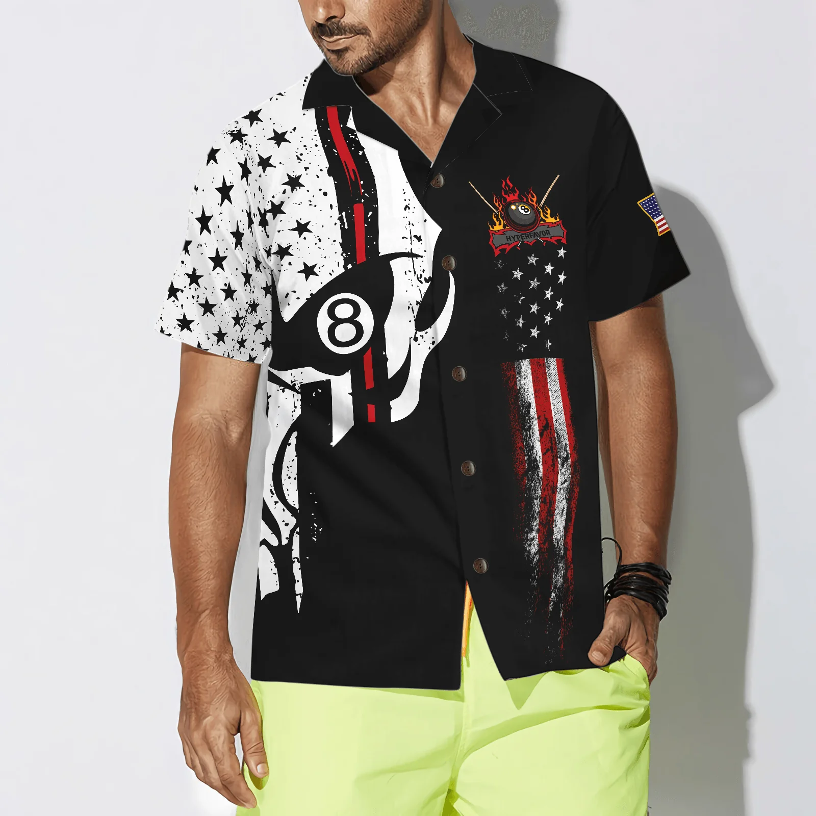 Billiards Hawaiian Shirt, Skull Billiards Pool Aloha Hawaiian Shirt For Summer, Colorful Matching Aloha Shirt For Men Women, Friend, Billiards Lovers - Image 3