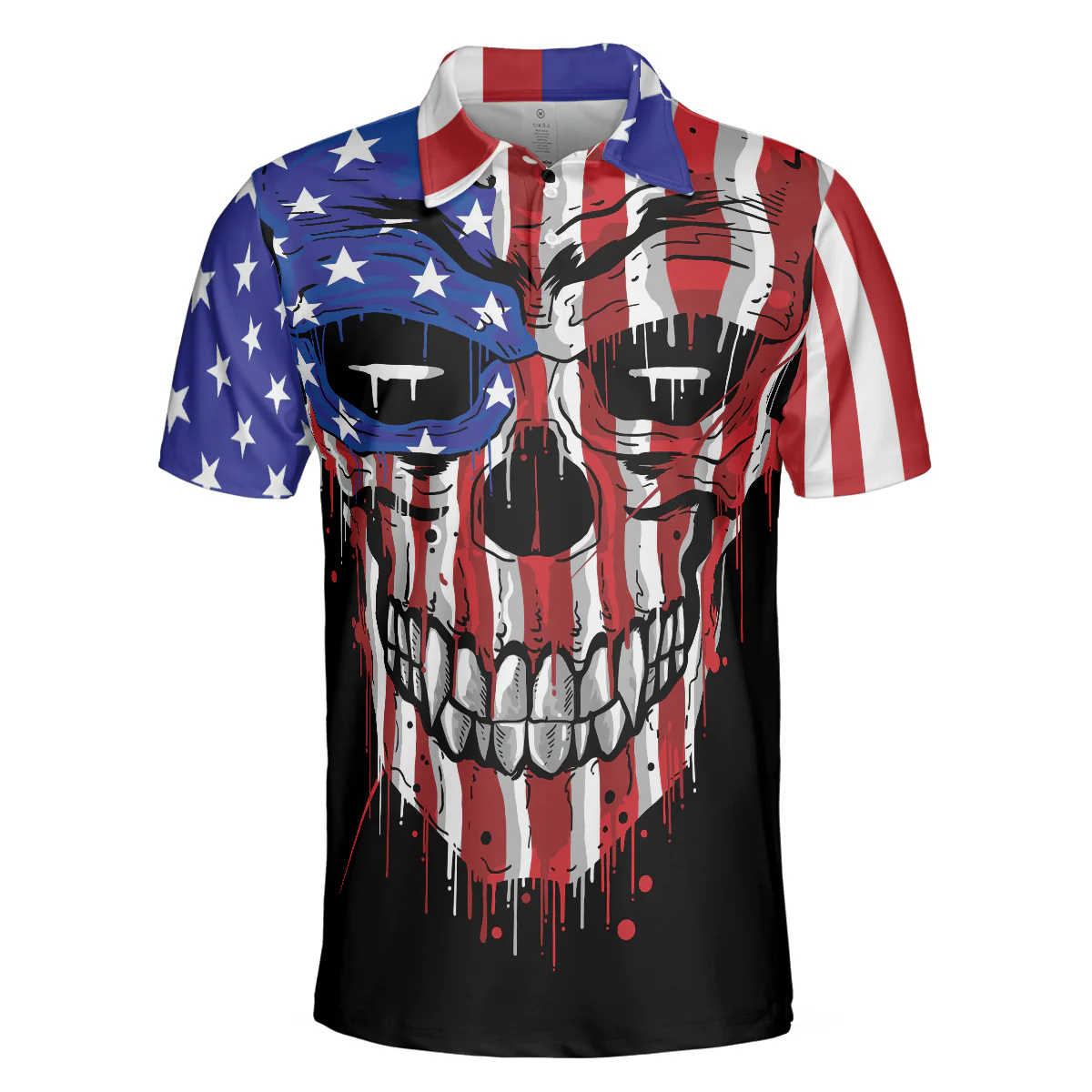 Billiards Men Polo Shirt, I'm Here To Smash Your Balls Billiards Polo Shirt, Skull American Flag Shirt For Men, Billiards Lovers - Image 4