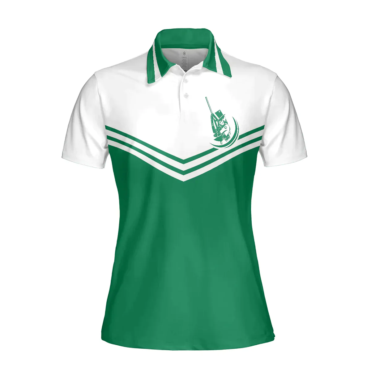 Billiards Women Polo Shirt, I Play Pool Like A Girl Try To Keep Up, White And Green Billiards Women Polo Shirts, Gift For Billiards Lovers, Ladies - Image 4