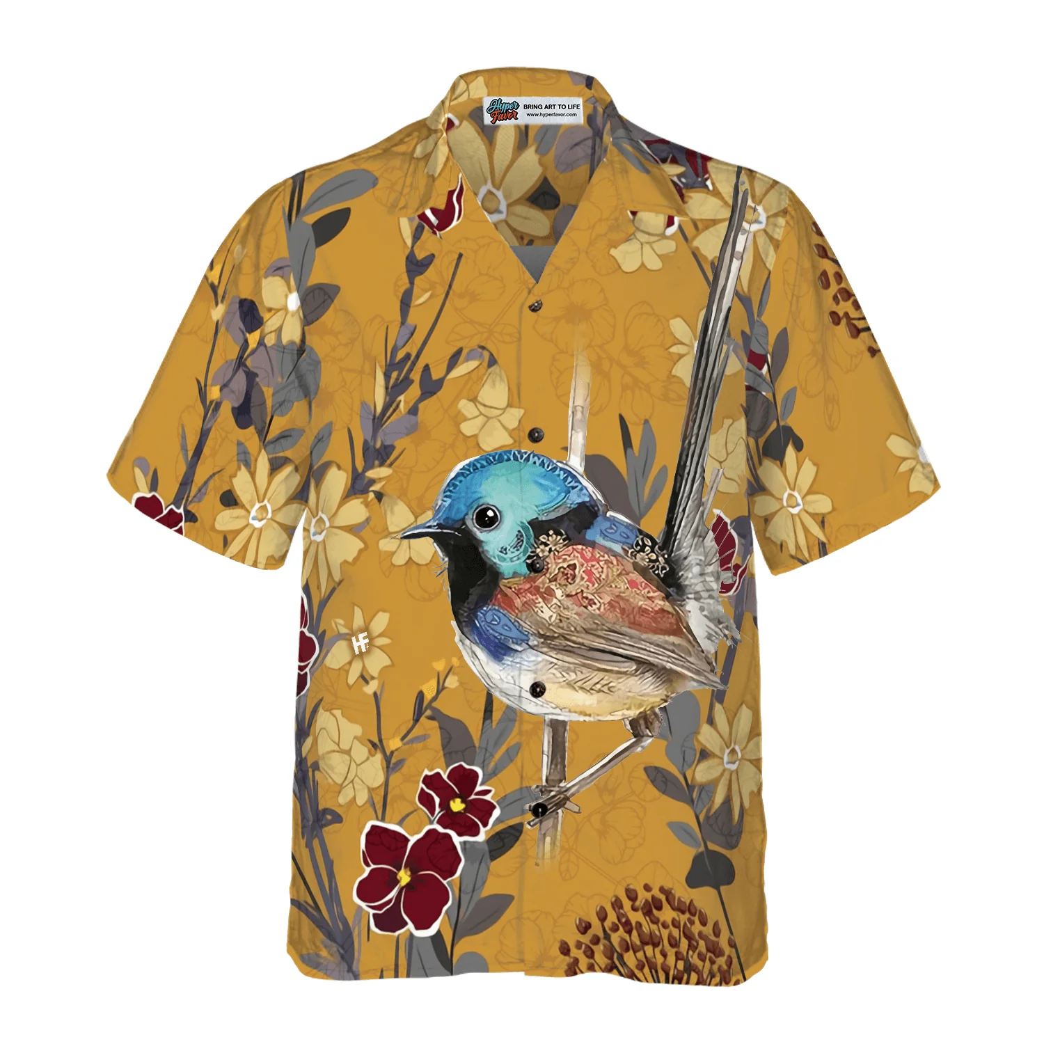 Birds Hawaiian Shirt, Colorful Summer Aloha Shirts For Men Women, Perfect Gift For Husband, Wife, Boyfriend, Friend - Image 2