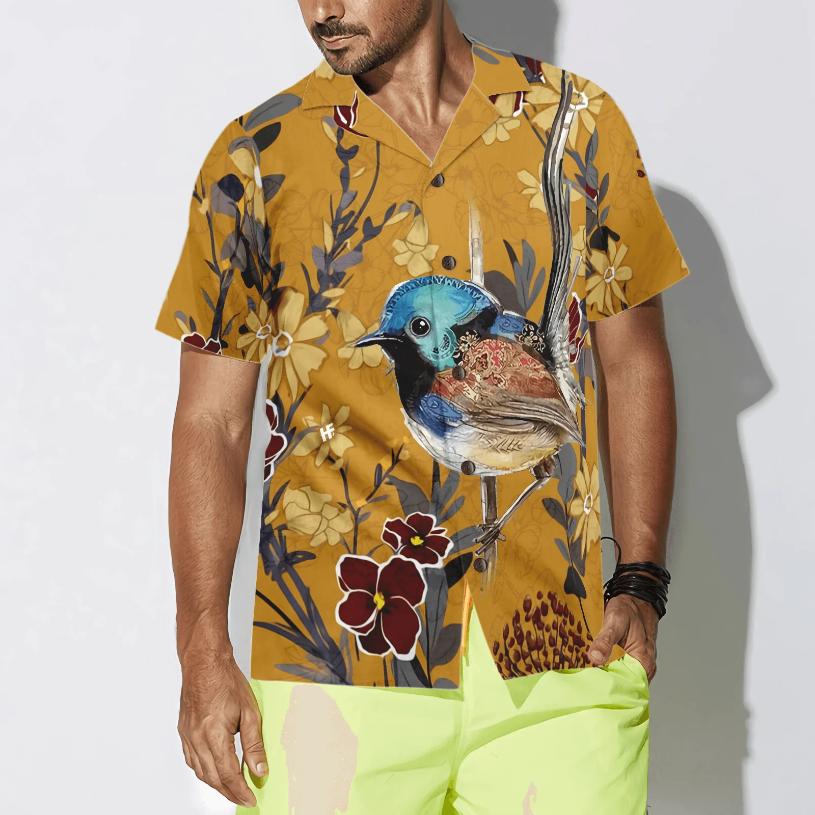 Birds Hawaiian Shirt, Colorful Summer Aloha Shirts For Men Women, Perfect Gift For Husband, Wife, Boyfriend, Friend - Image 5