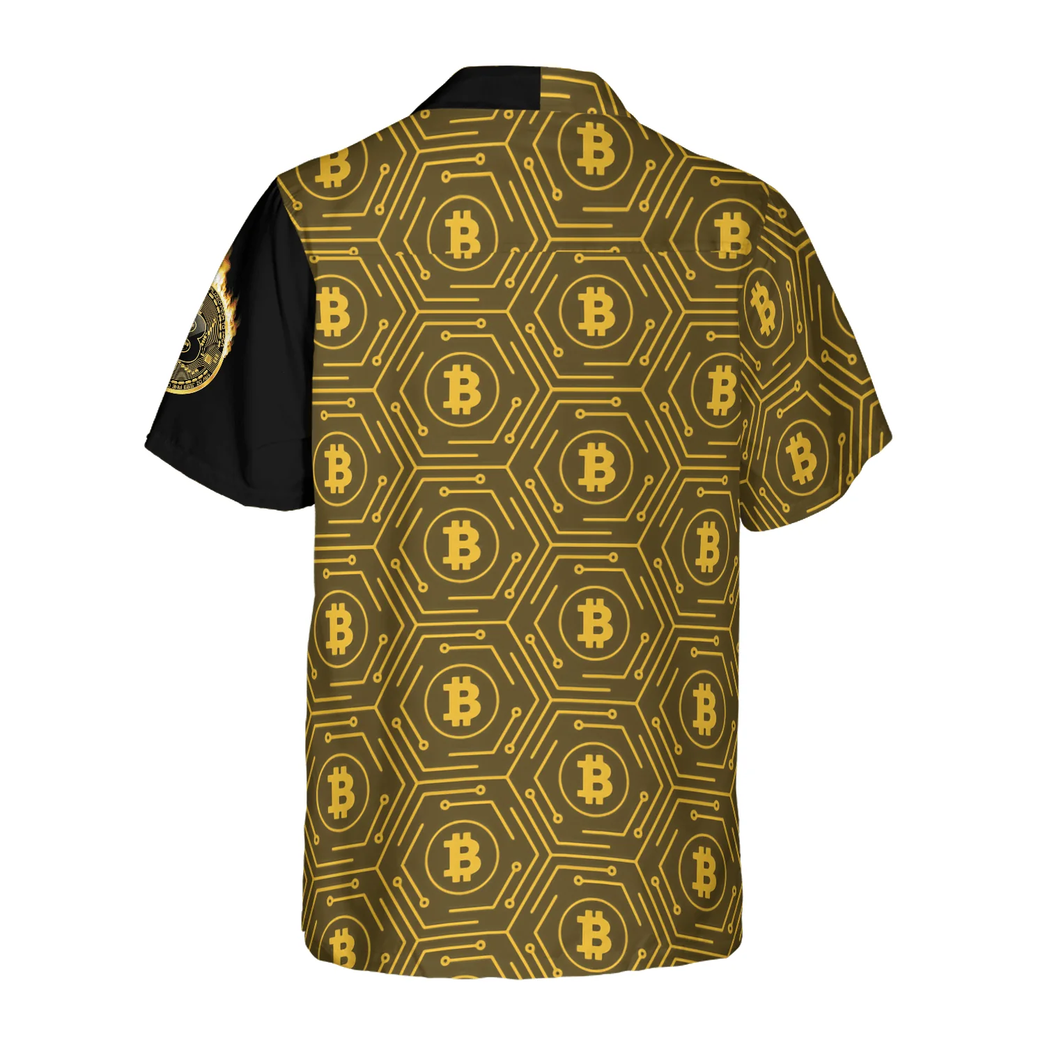 Bitcoin Flame Hawaiian Shirt For Summer, Colorful Hawaiian Shirt Outfit For Men Women, Gift For Friend, Team, Family - Image 2