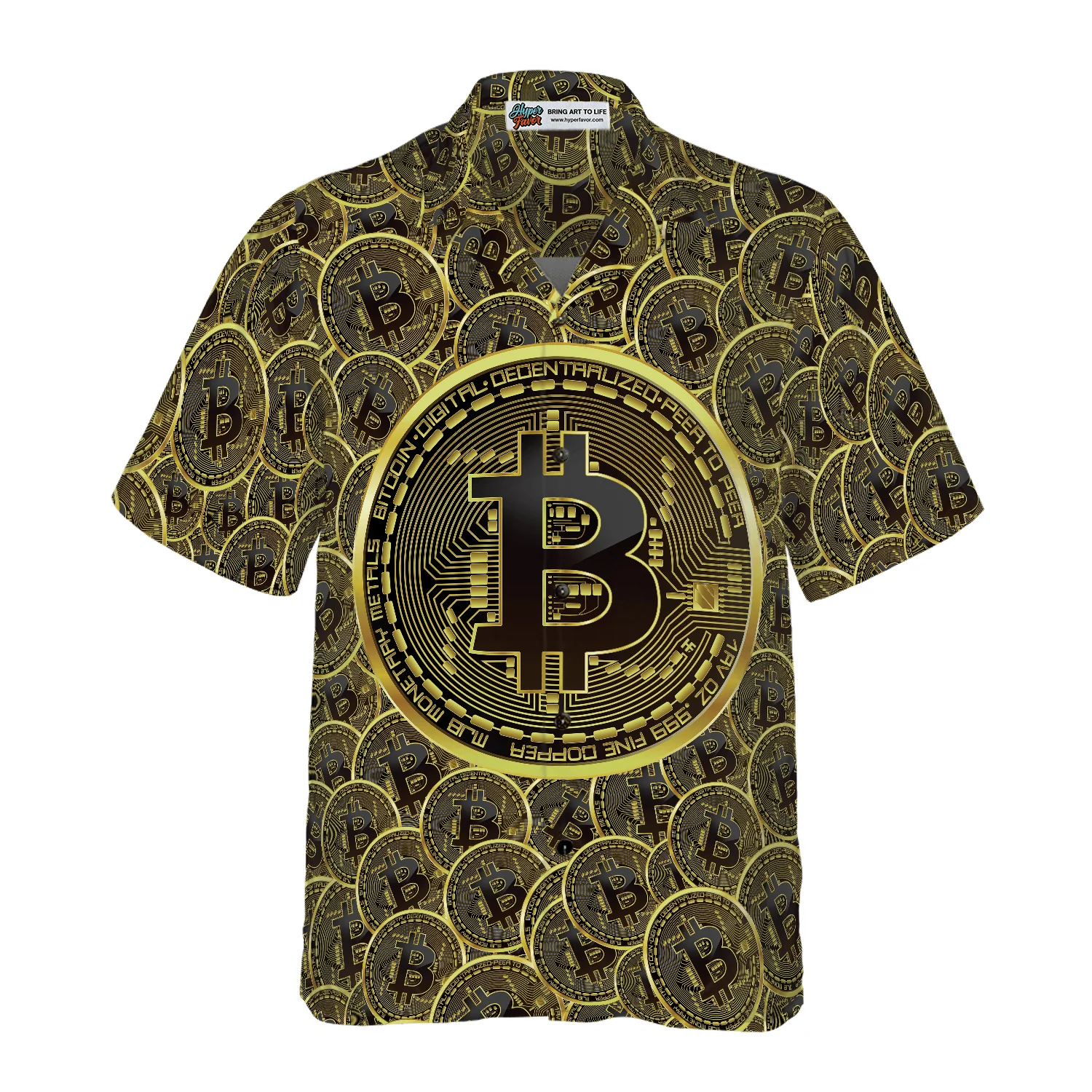 Bitcoins Hawaiian Shirt For Summer, Colorful Hawaiian Shirt Outfit For Men Women, Gift For Friend, Team, Family - Image 3