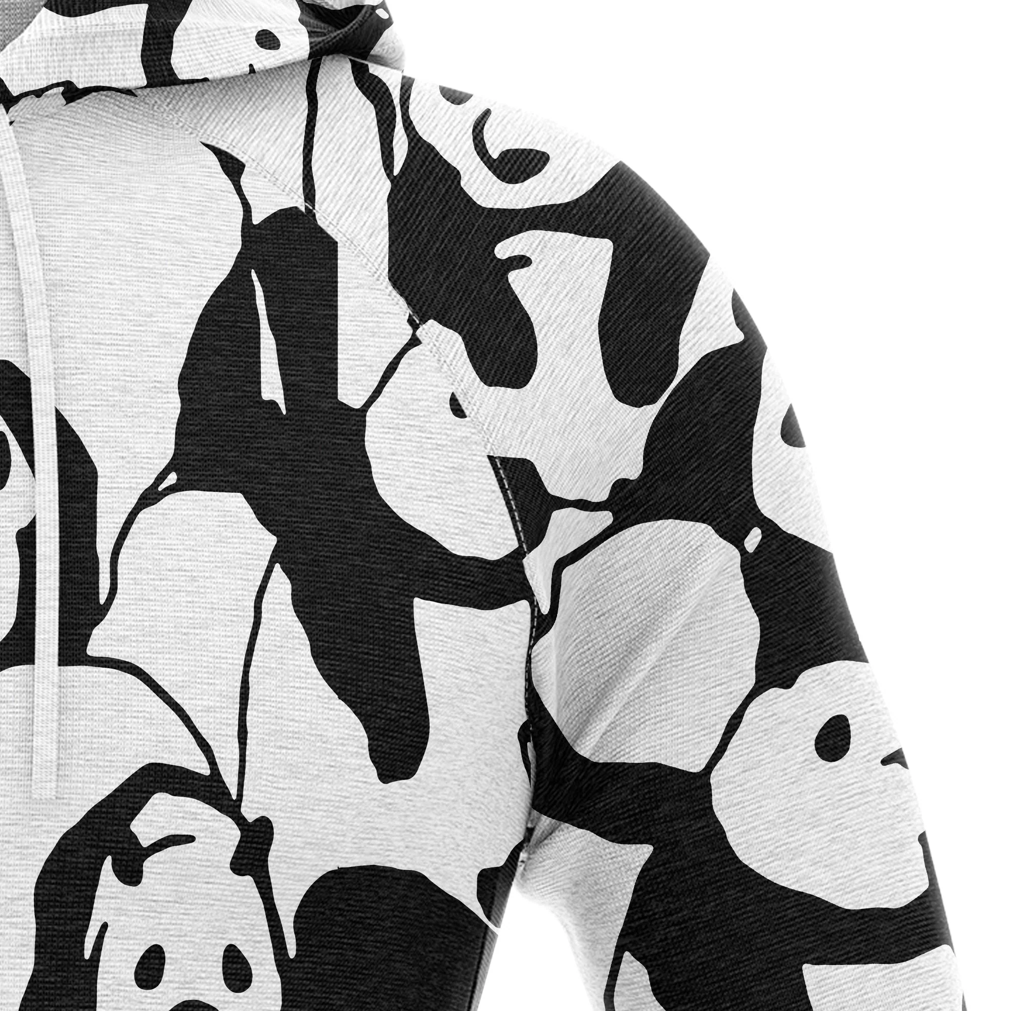 Black and White Cute Panda Pullover Premium Hoodie, Perfect Outfit For Panda Lover, Men And Women On Christmas New Year Autumn Winter - Image 3